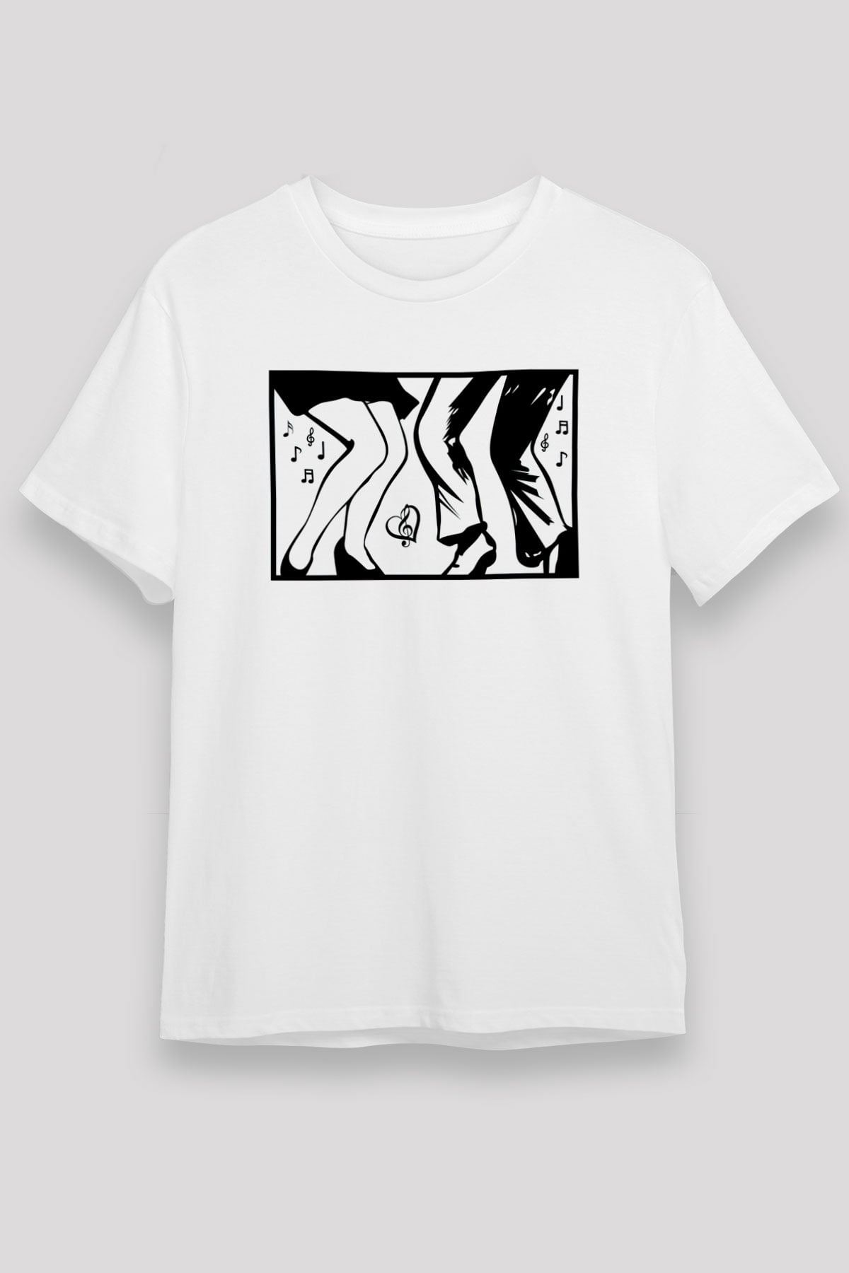 Disko Beyaz Unisex Tişört T-Shirt - TişörtFabrikası