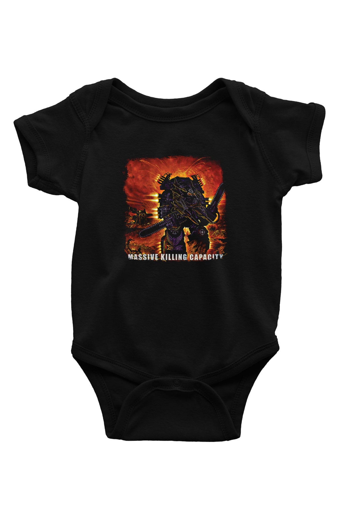 Dismember Baskılı Unisex Siyah Bebek Body - Zıbın