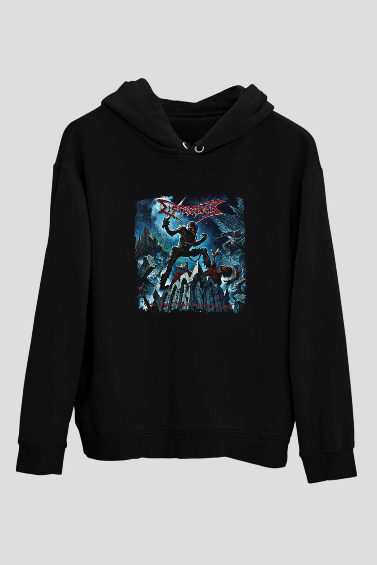 Dismember Baskılı Unisex Siyah Hoodie