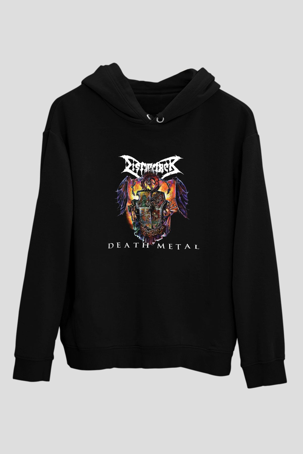 Dismember Baskılı Unisex Siyah Hoodie