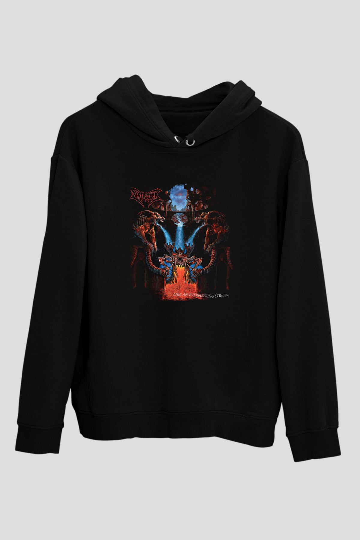 Dismember Baskılı Unisex Siyah Hoodie