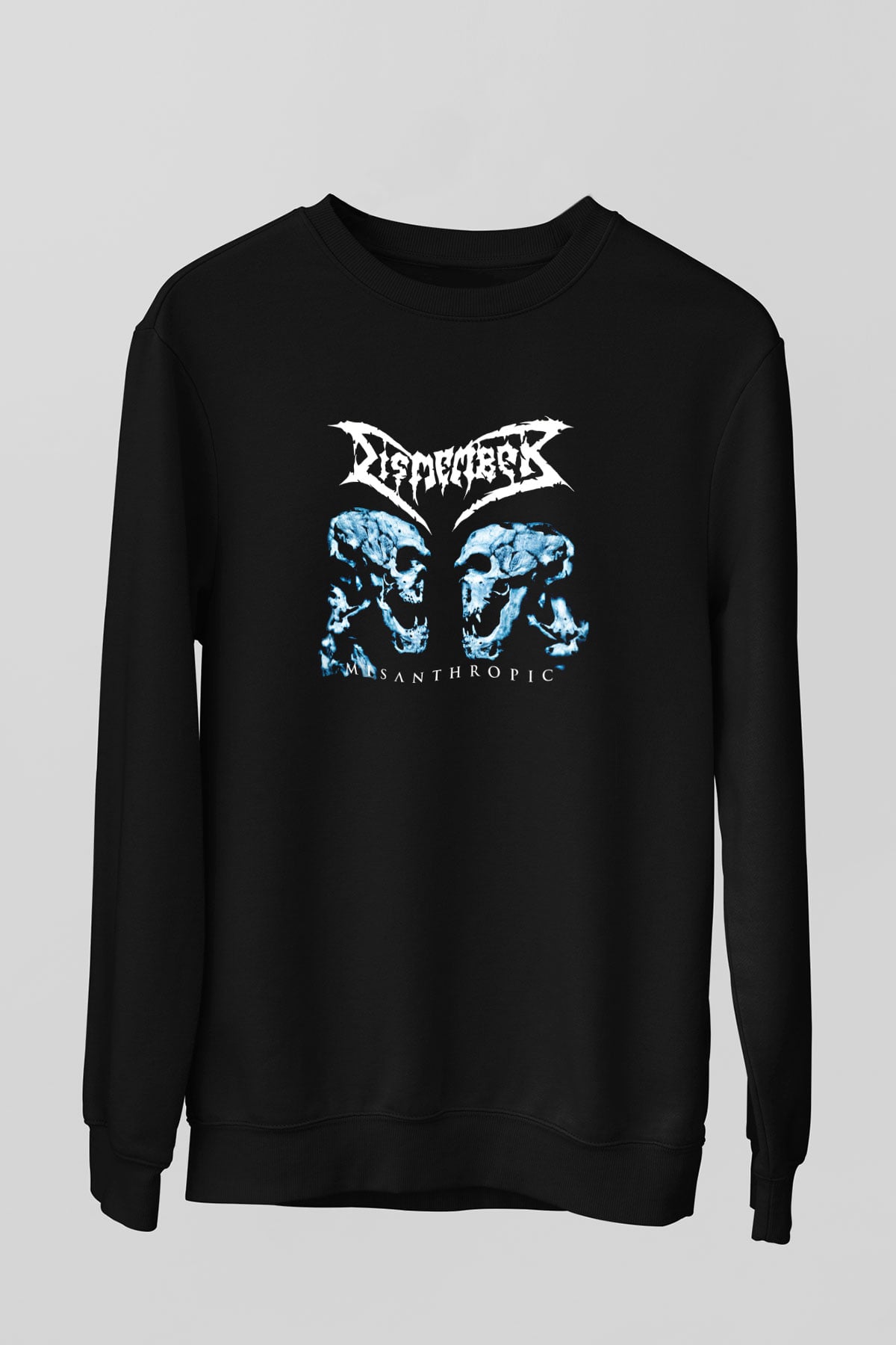 Dismember Baskılı Unisex Siyah Sweatshirt