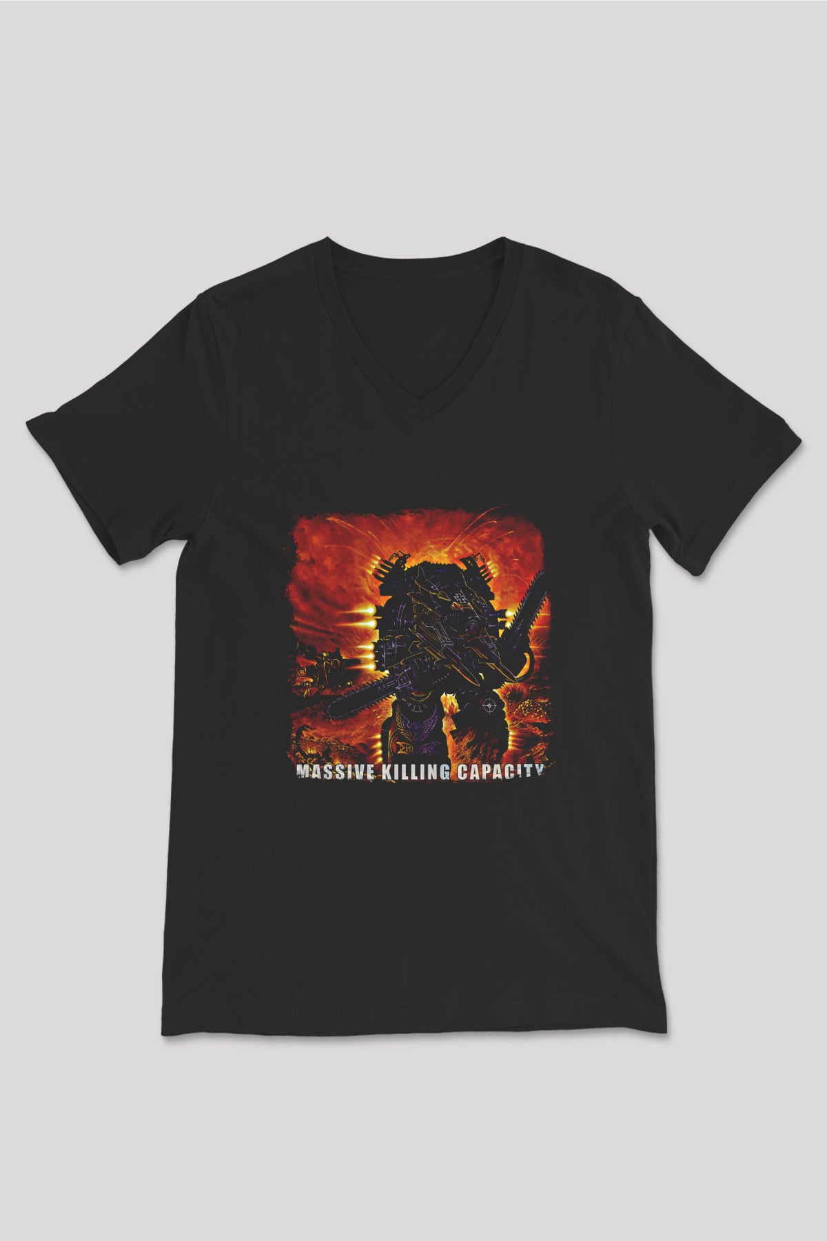Dismember Baskılı Unisex Siyah V Yaka Tişört
