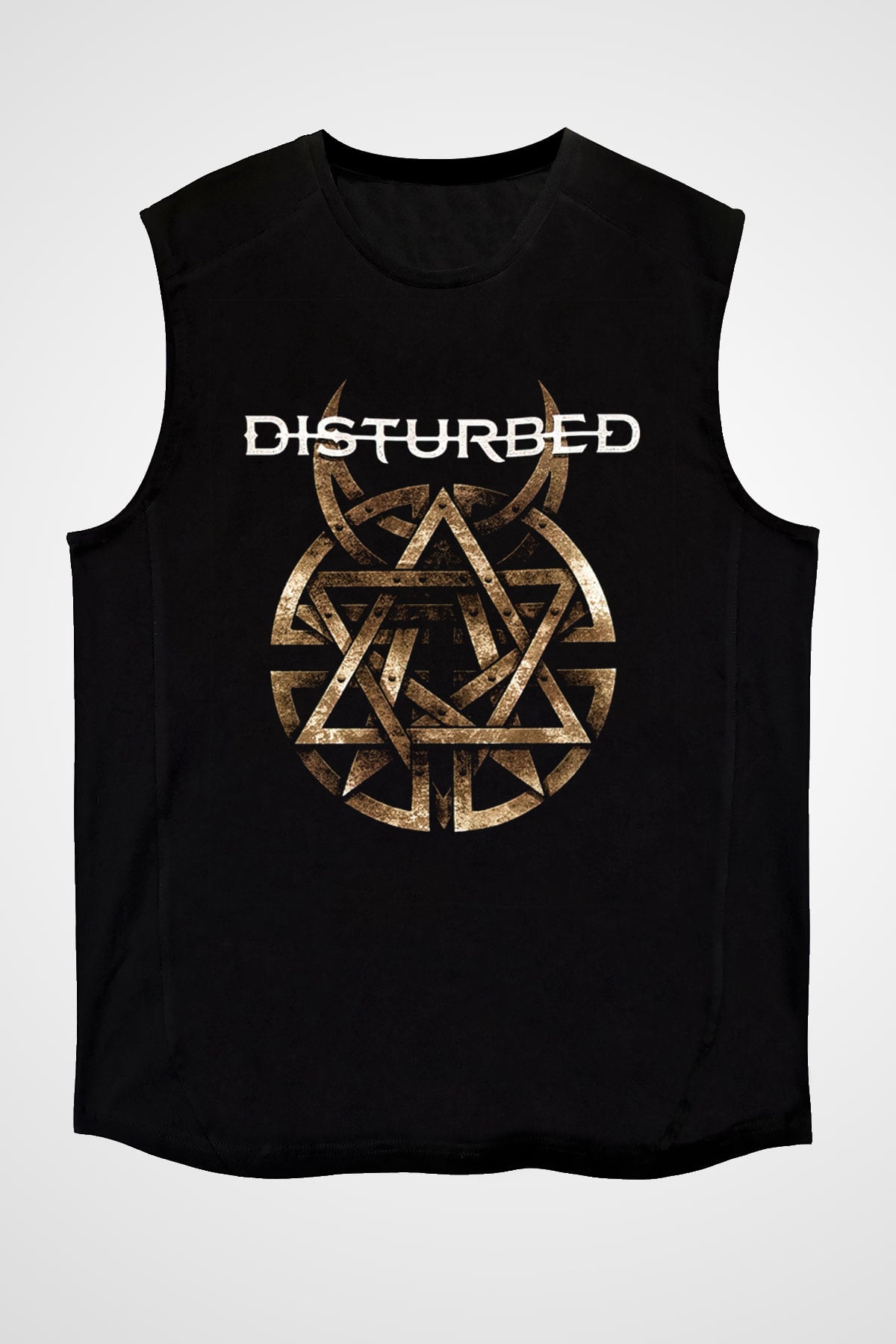 Disturbed Siyah Unisex Kolsuz Tişört