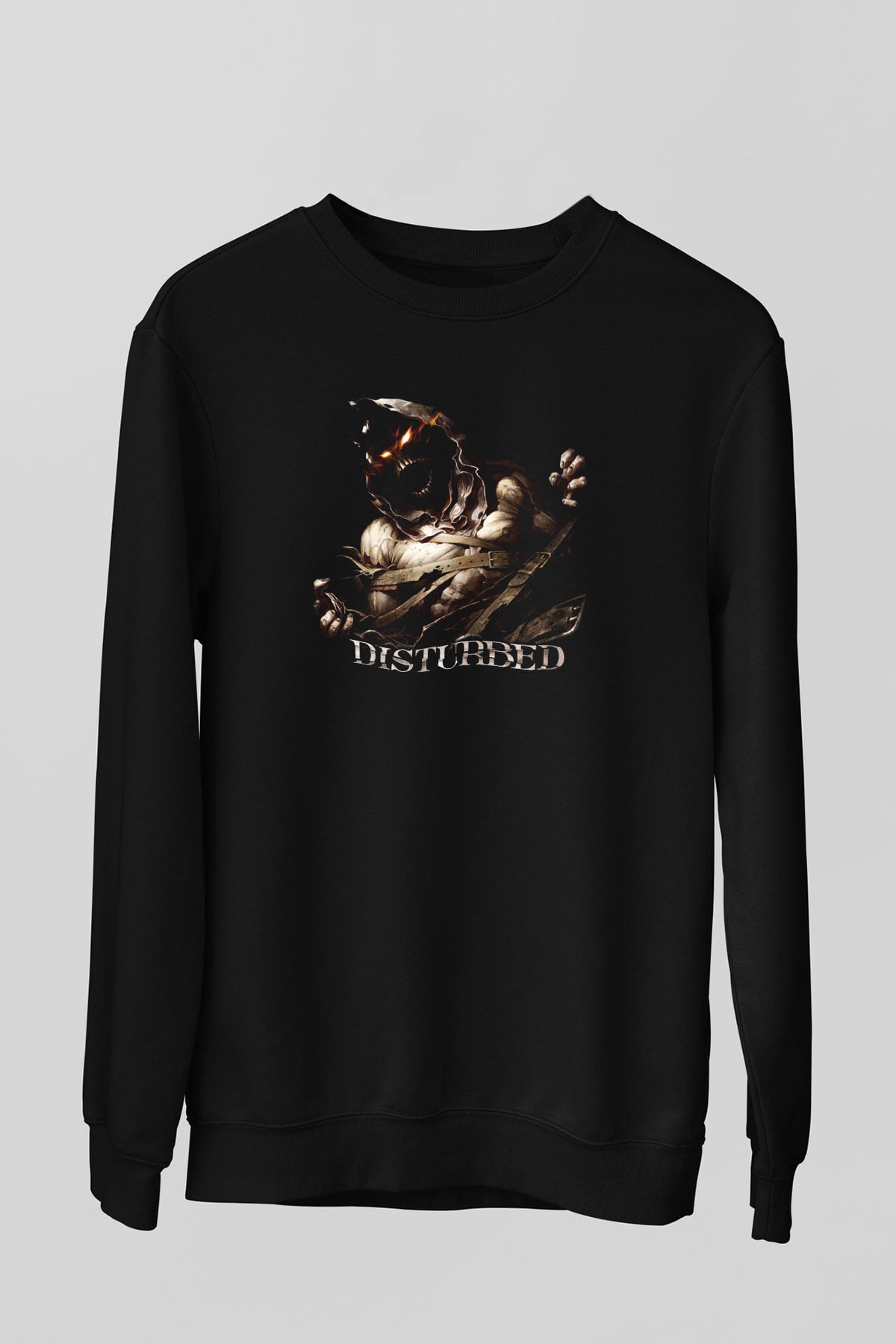 Disturbed Siyah Unisex Sweatshirt