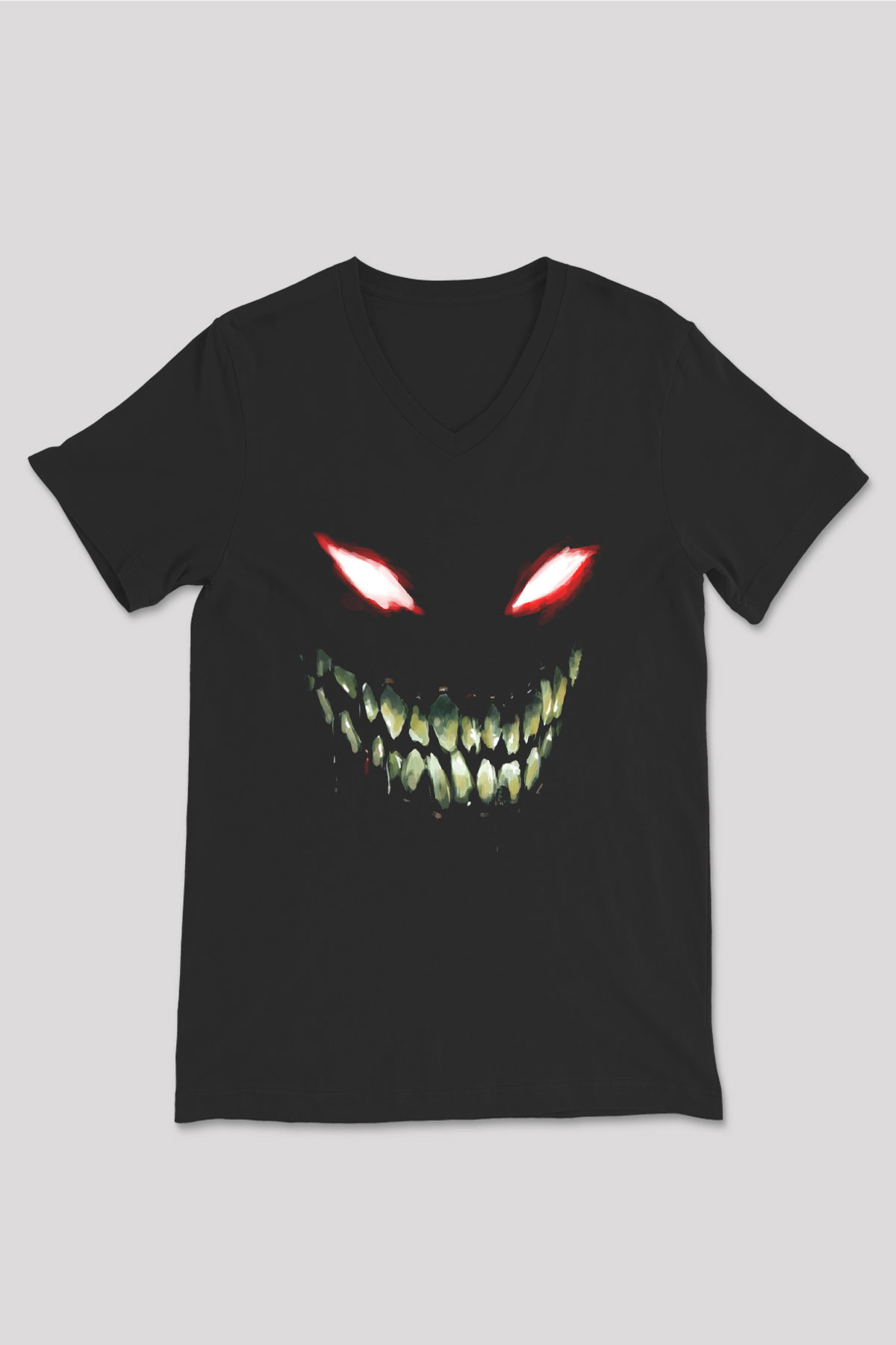 Disturbed Siyah Unisex V Yaka Tişört T-Shirt