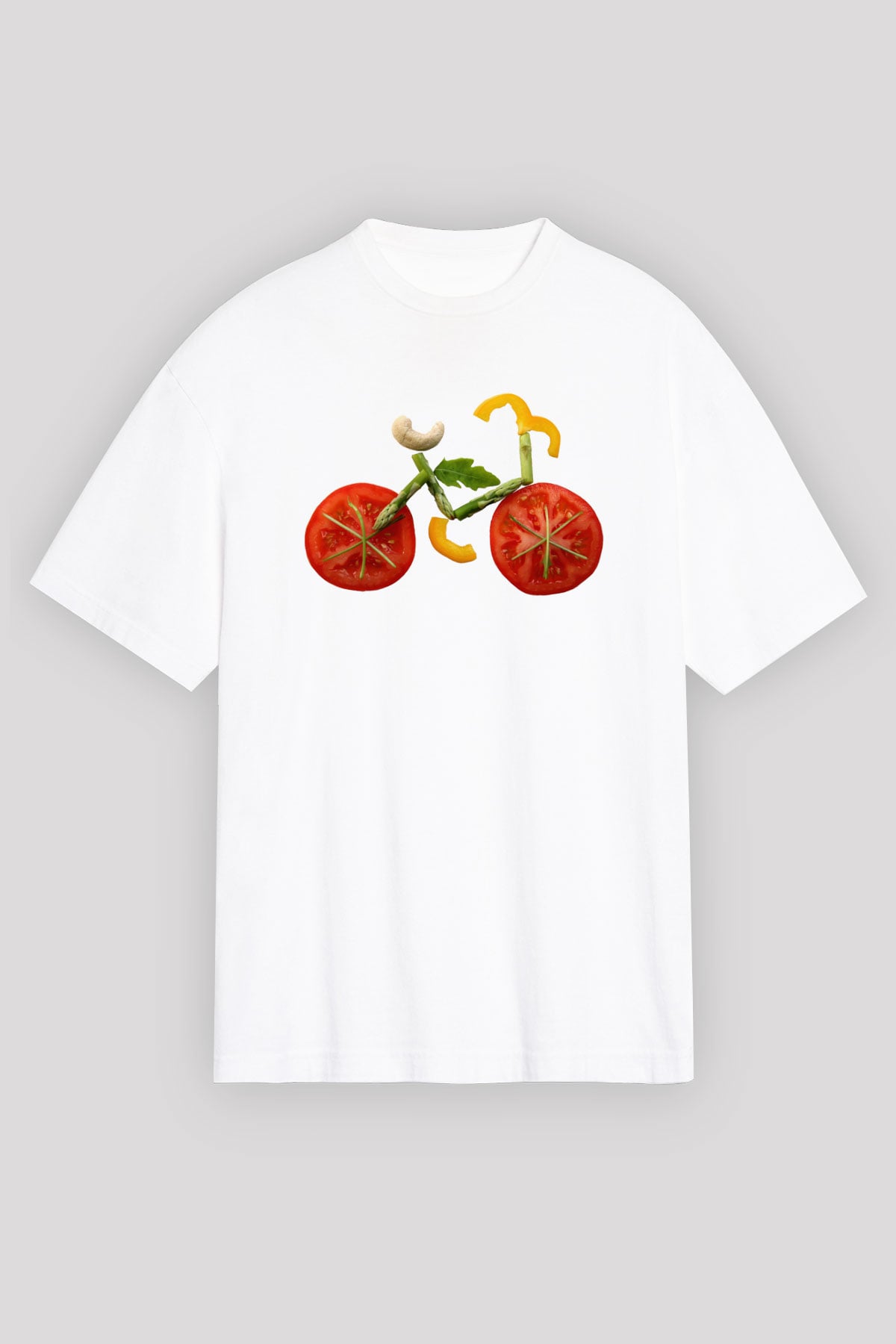 Diyetisyen Beyaz Unisex Oversize Tişört T-Shirt
