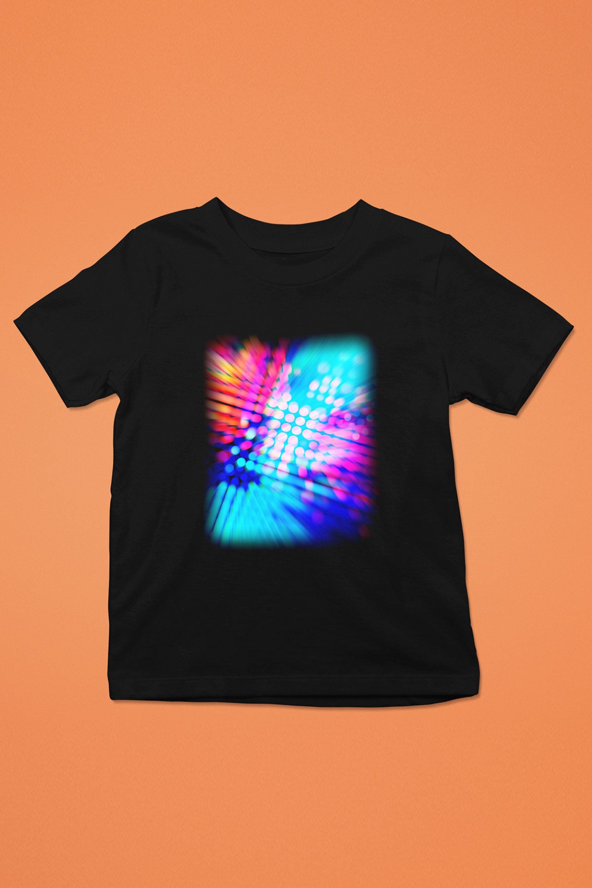 DJ Baskılı Siyah Unisex Çocuk Tişört