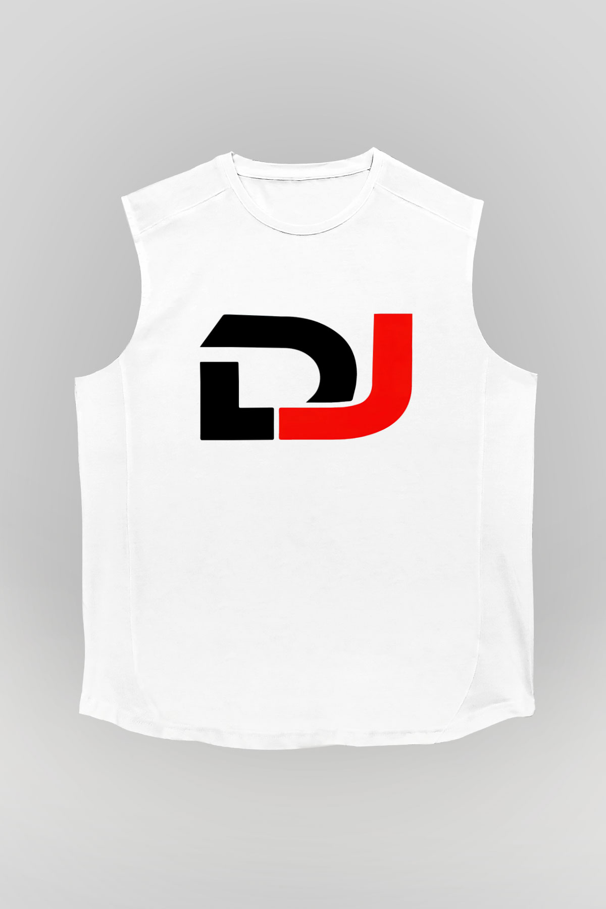 DJ Beyaz Unisex Kolsuz Tişört