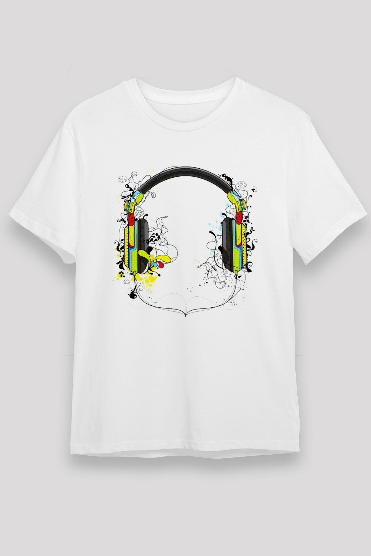 DJ Beyaz Unisex Tişört - T-Shirt | Tişört Fabrikası