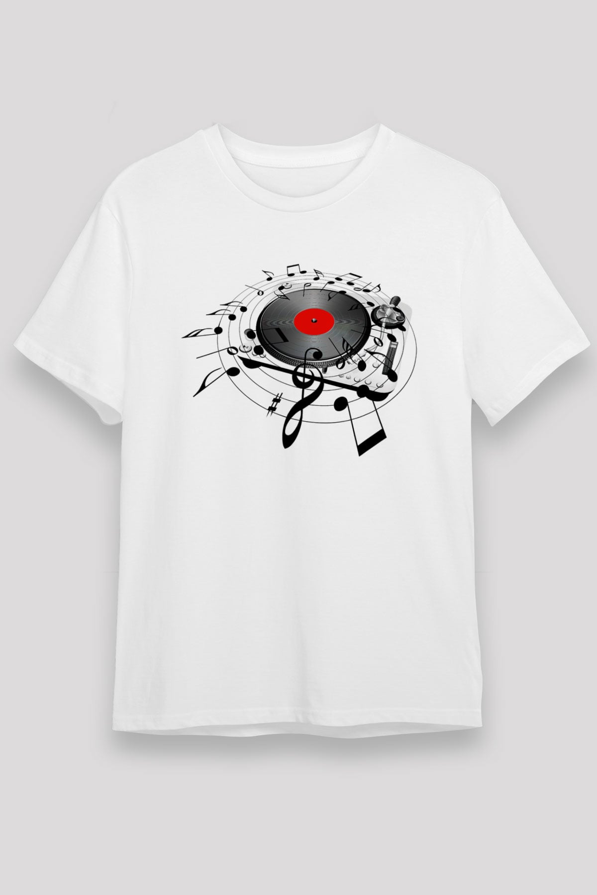 DJ Beyaz Unisex Tişört T-Shirt - TişörtFabrikası