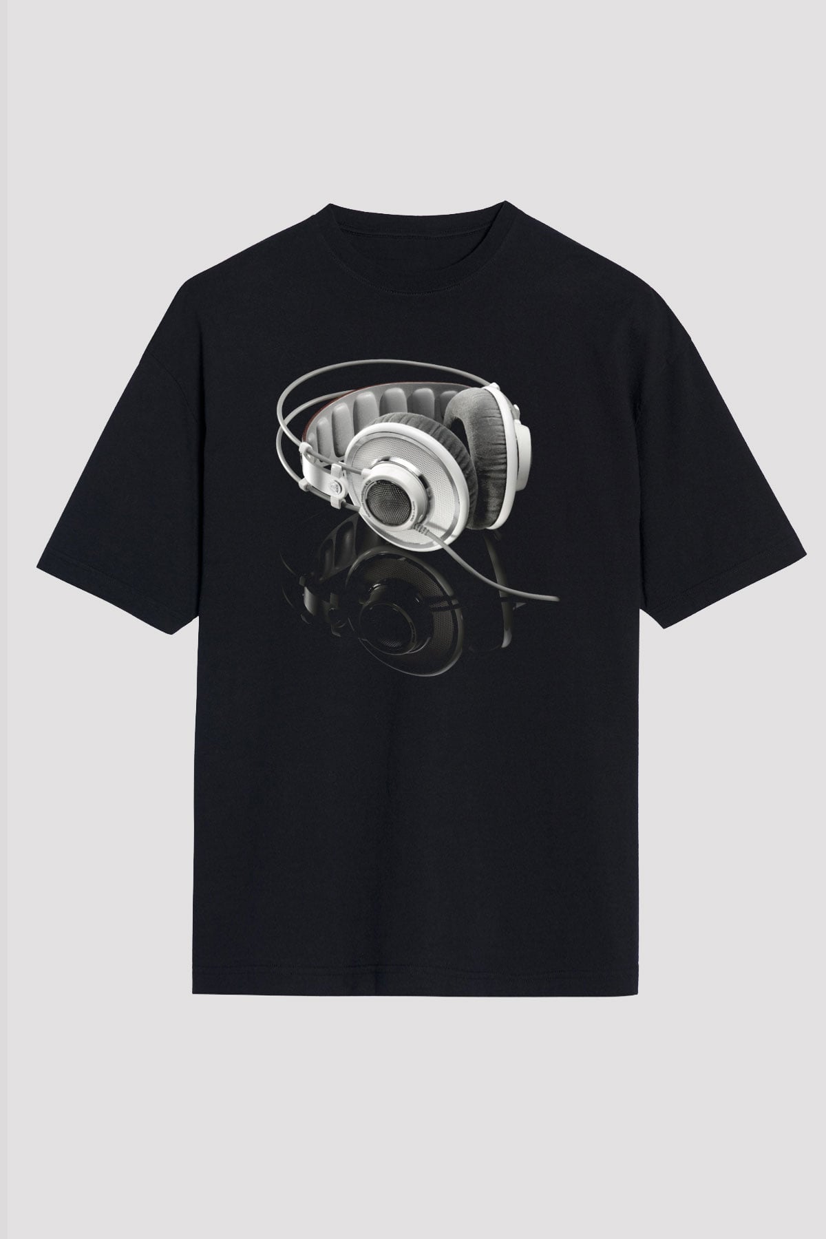 DJ Siyah Unisex Oversize Tişört T-Shirt