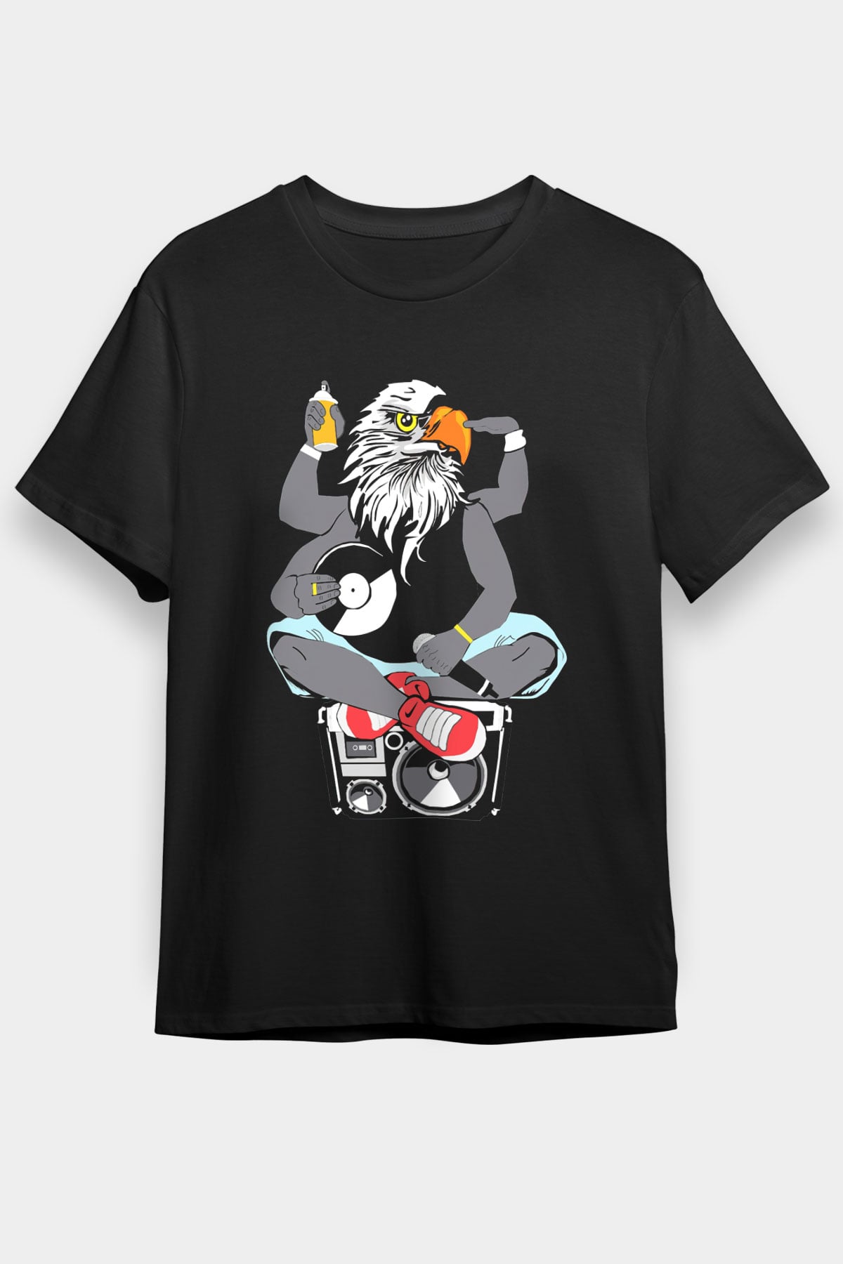 DJ Siyah Unisex Tişört T-Shirt - TişörtFabrikası