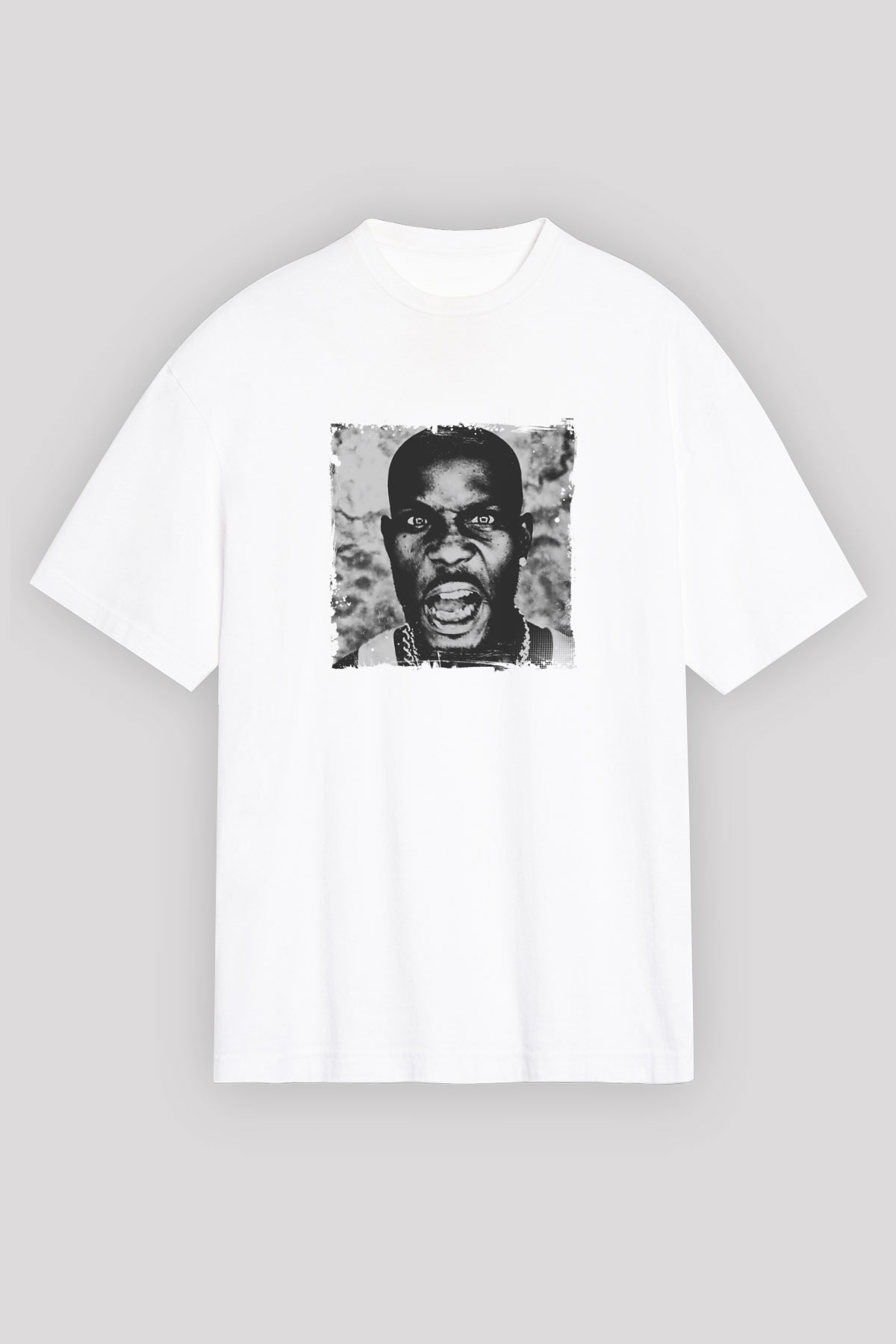 DMX Baskılı Unisex Beyaz Tişört