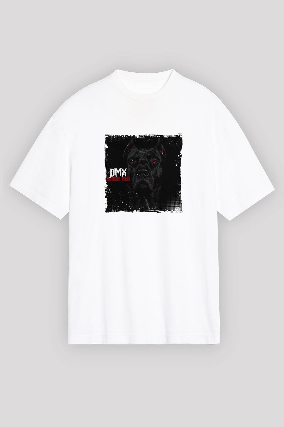 DMX Baskılı Unisex Beyaz Tişört
