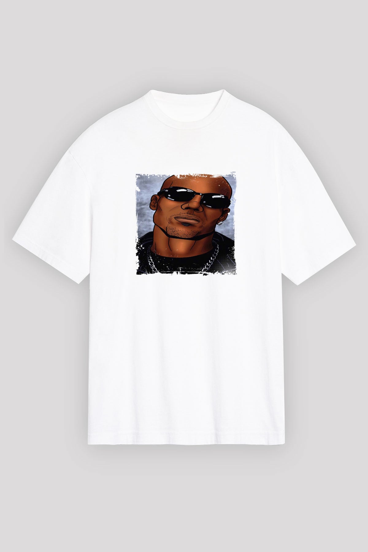 DMX Baskılı Unisex Beyaz Tişört