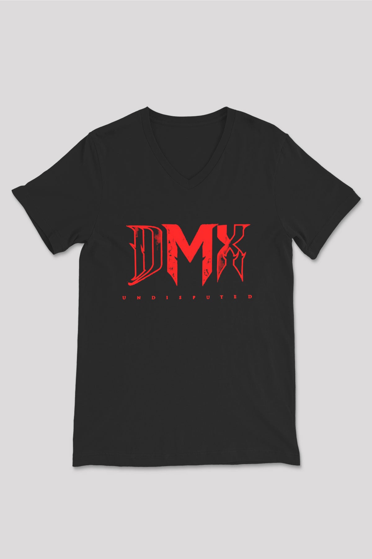 DMX Siyah Unisex V Yaka Tişört