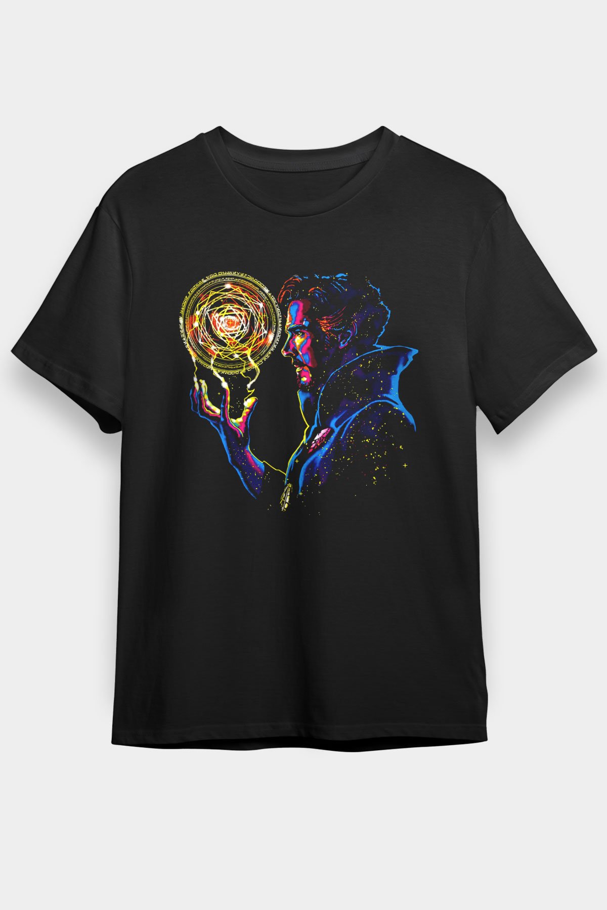 Doctor Strange Siyah Unisex Graphic Tee - STREETWEAR