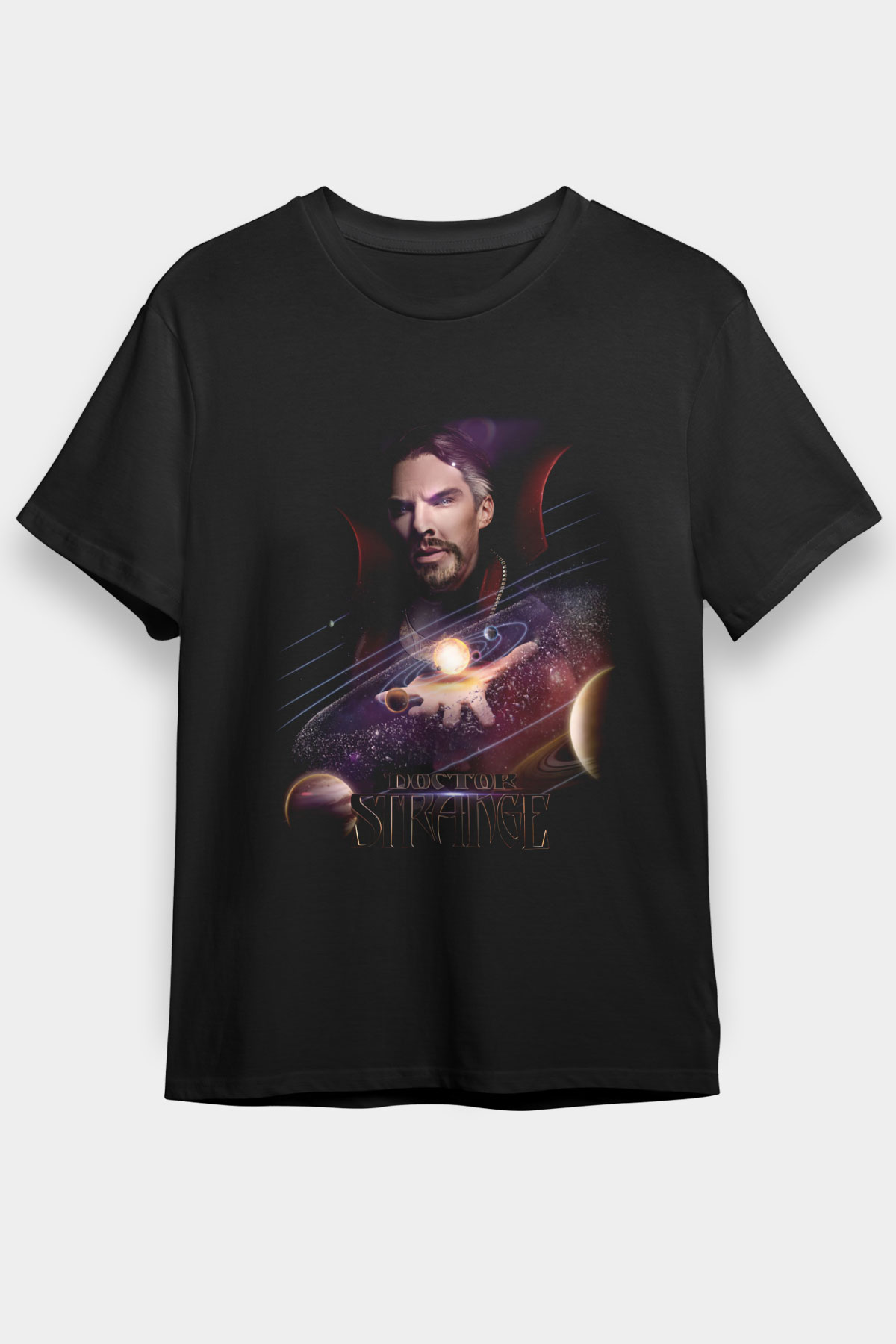 Doctor Strange Siyah Unisex Graphic Tee - STREETWEAR