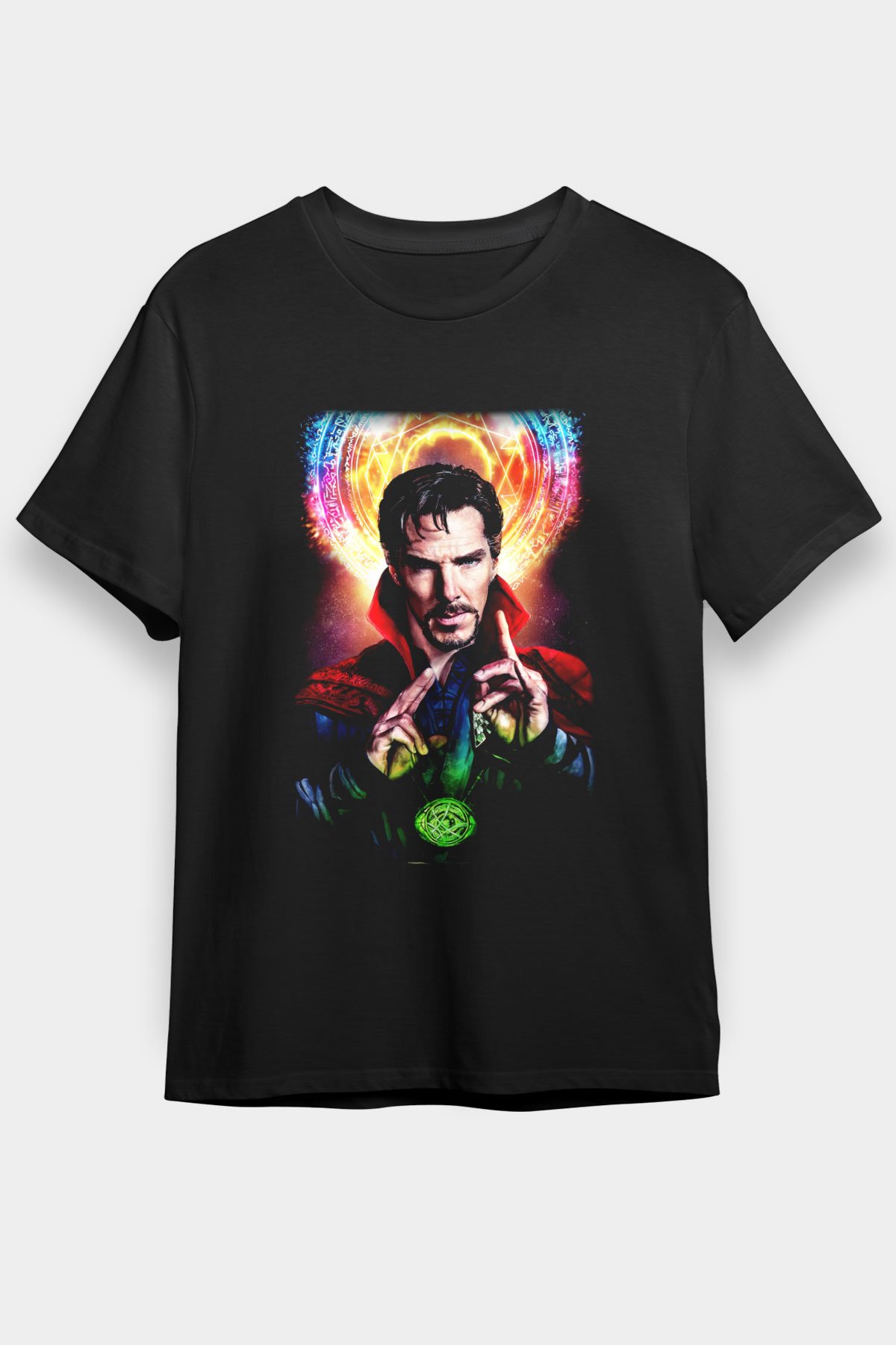 Doctor Strange Siyah Unisex Graphic Tee - STREETWEAR