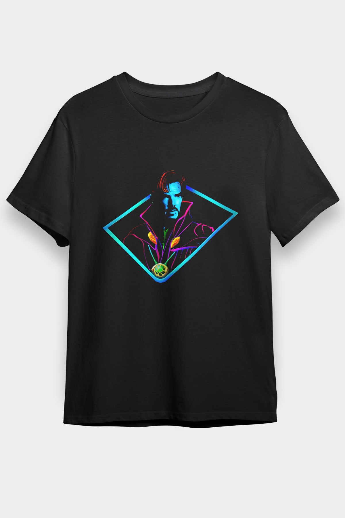 Doctor Strange Siyah Unisex Graphic Tee - STREETWEAR