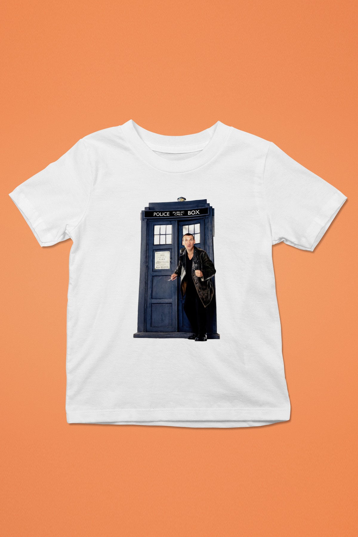 Doctor Who Baskılı Beyaz Unisex Çocuk Tişört
