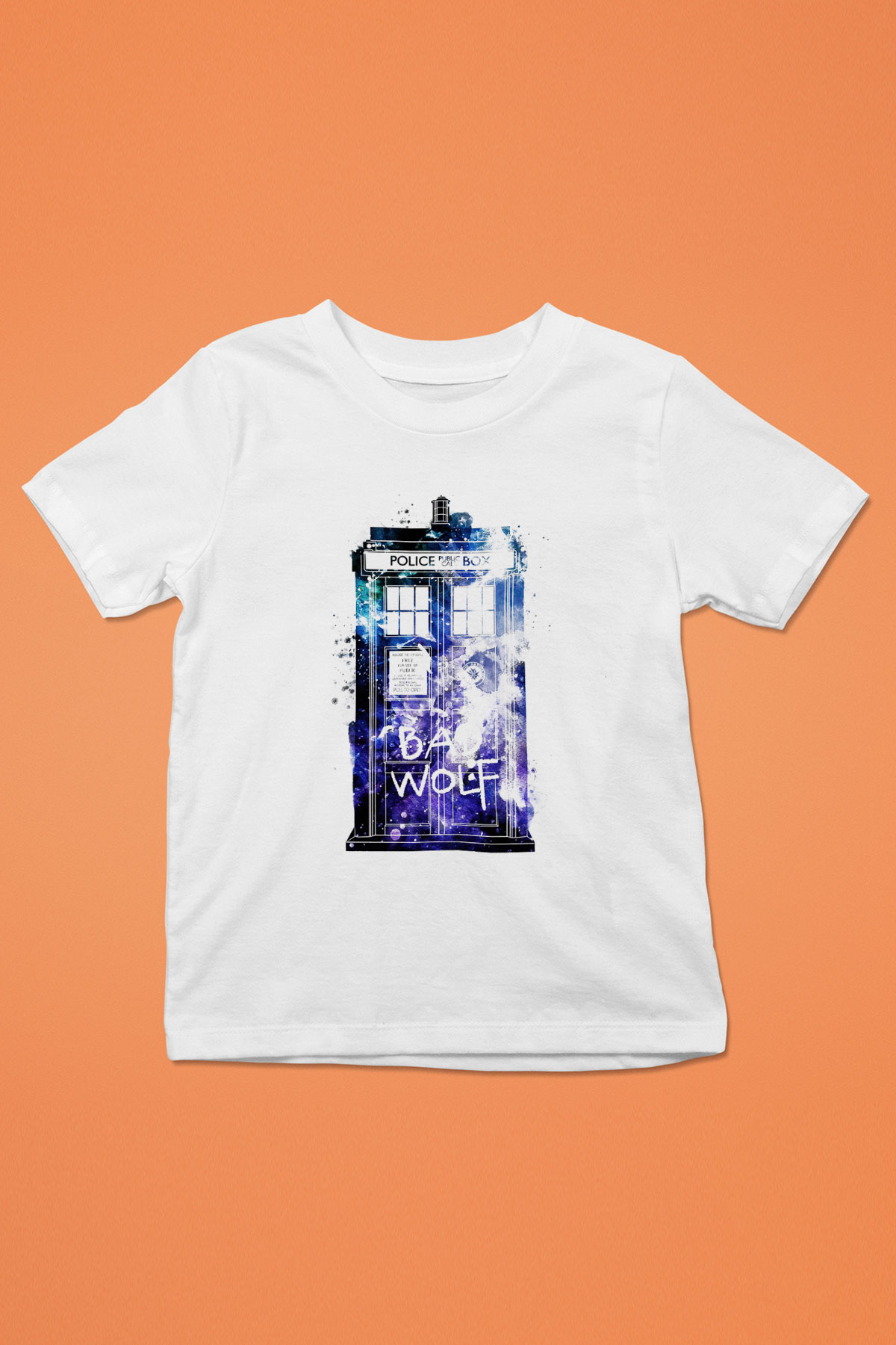 Doctor Who Baskılı Beyaz Unisex Çocuk Tişört