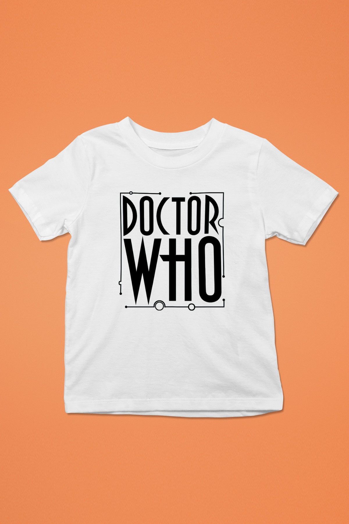 Doctor Who Baskılı Beyaz Unisex Çocuk Tişört