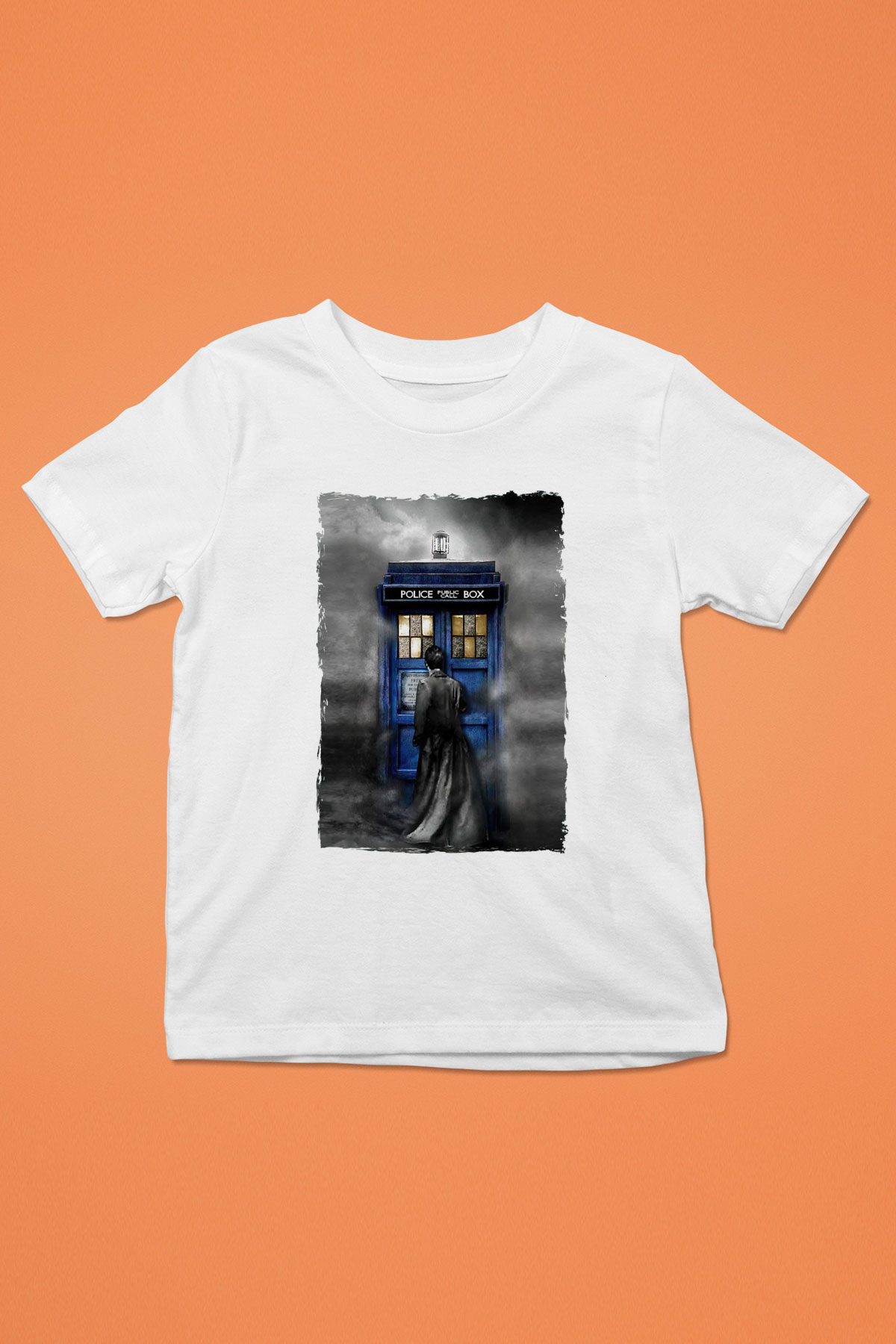Doctor Who Beyaz Unisex Çocuk Tişört