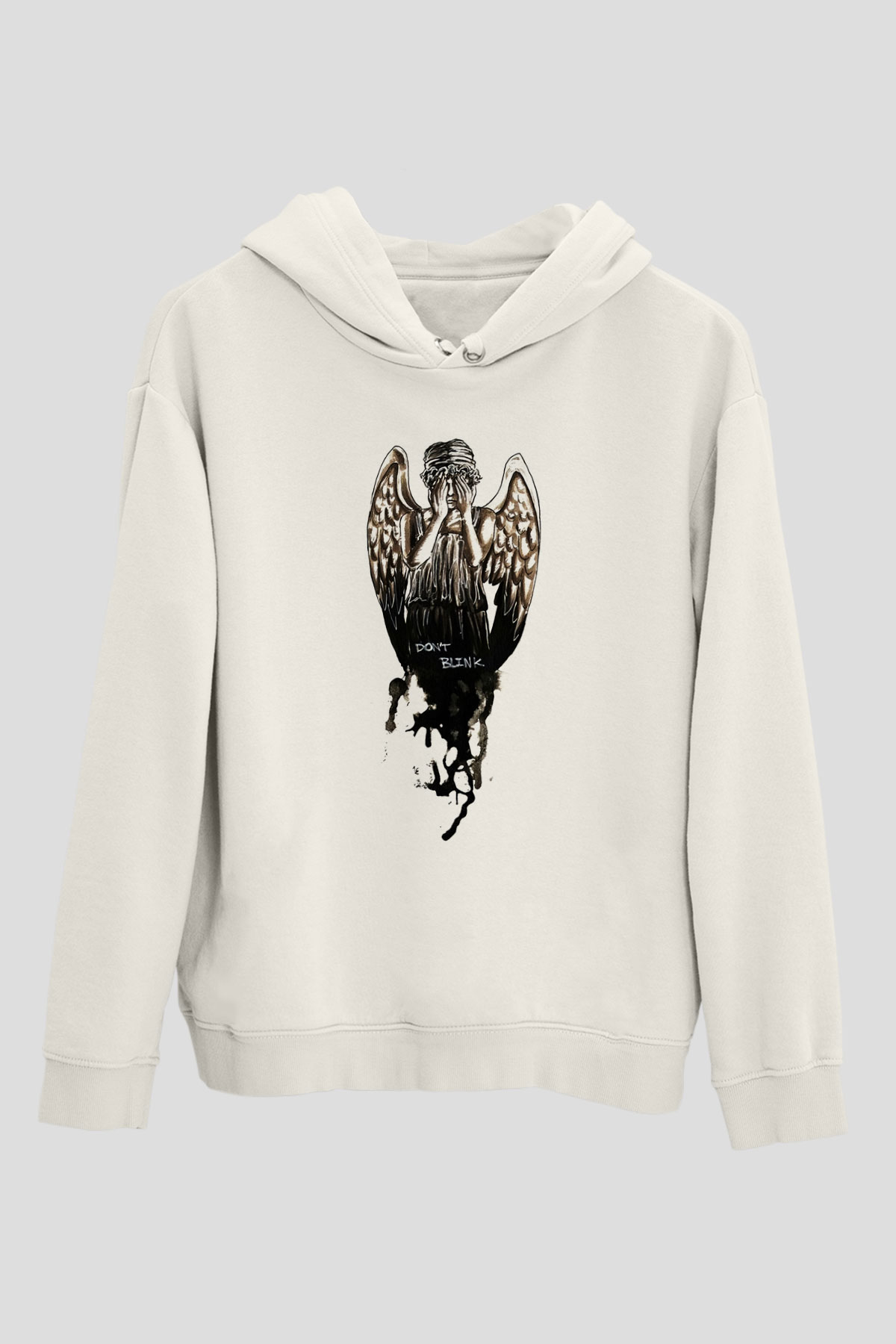 Doctor Who Beyaz Unisex Kapşonlu Sweatshirt