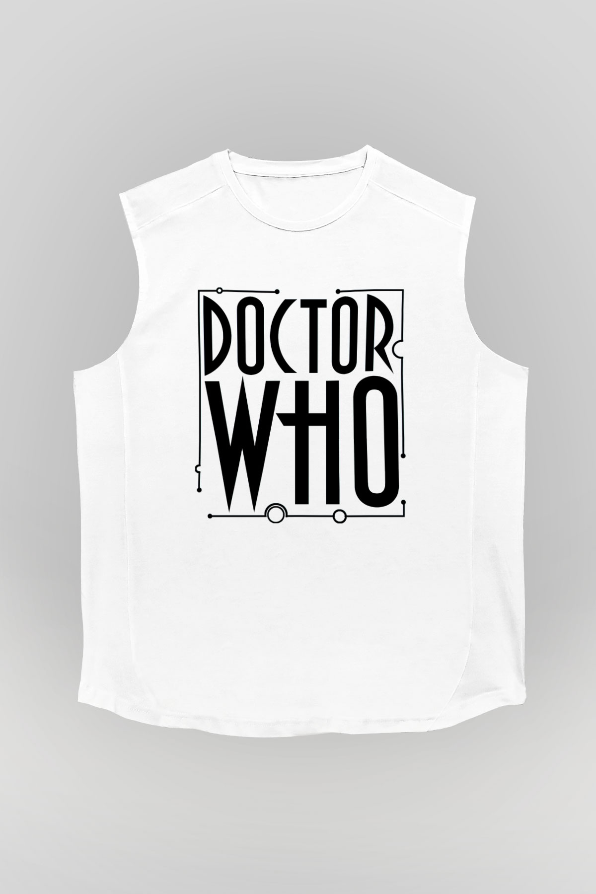 Doctor Who Beyaz Unisex Kolsuz Tişört