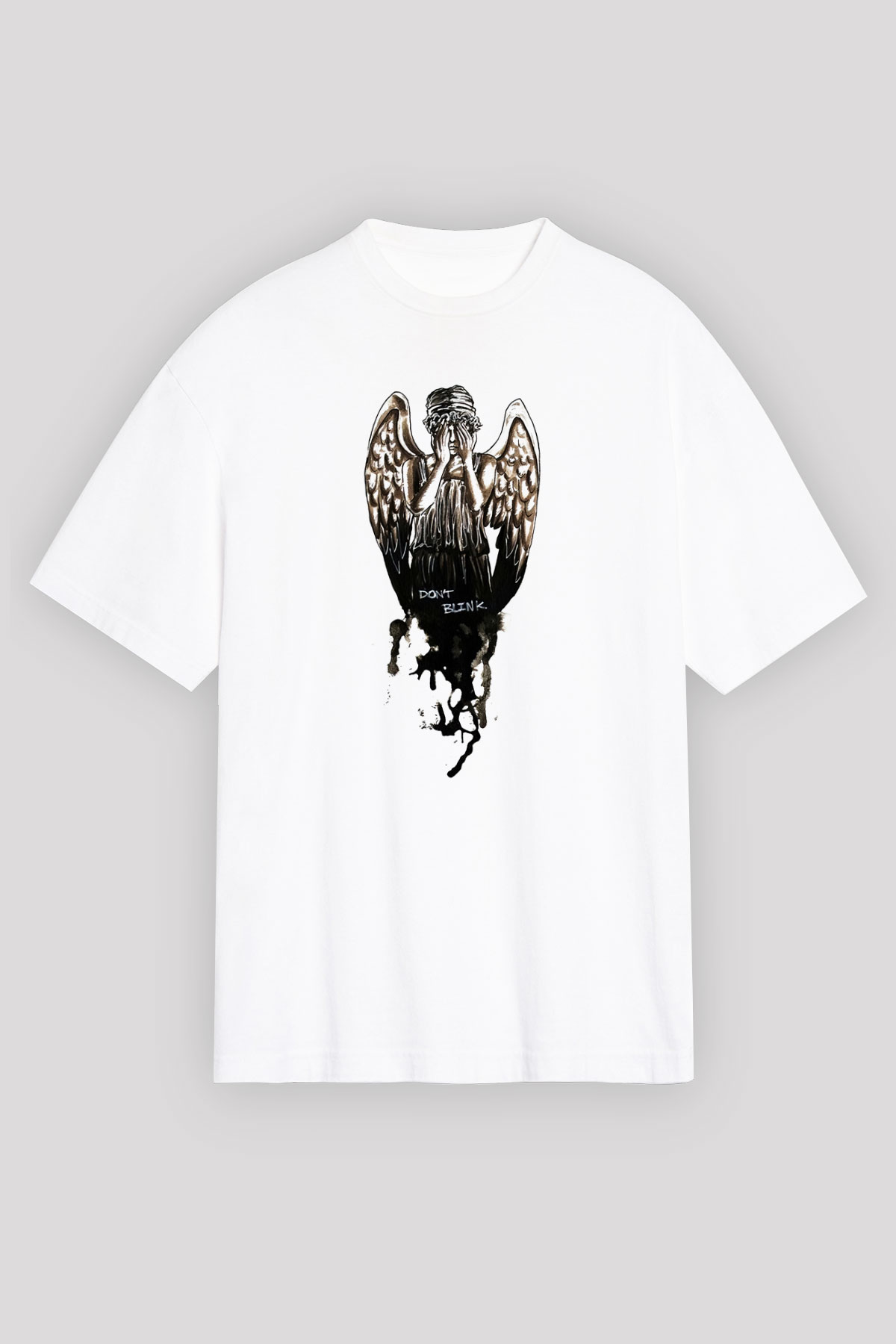 Doctor Who Beyaz Unisex Oversize Tişört T-Shirt