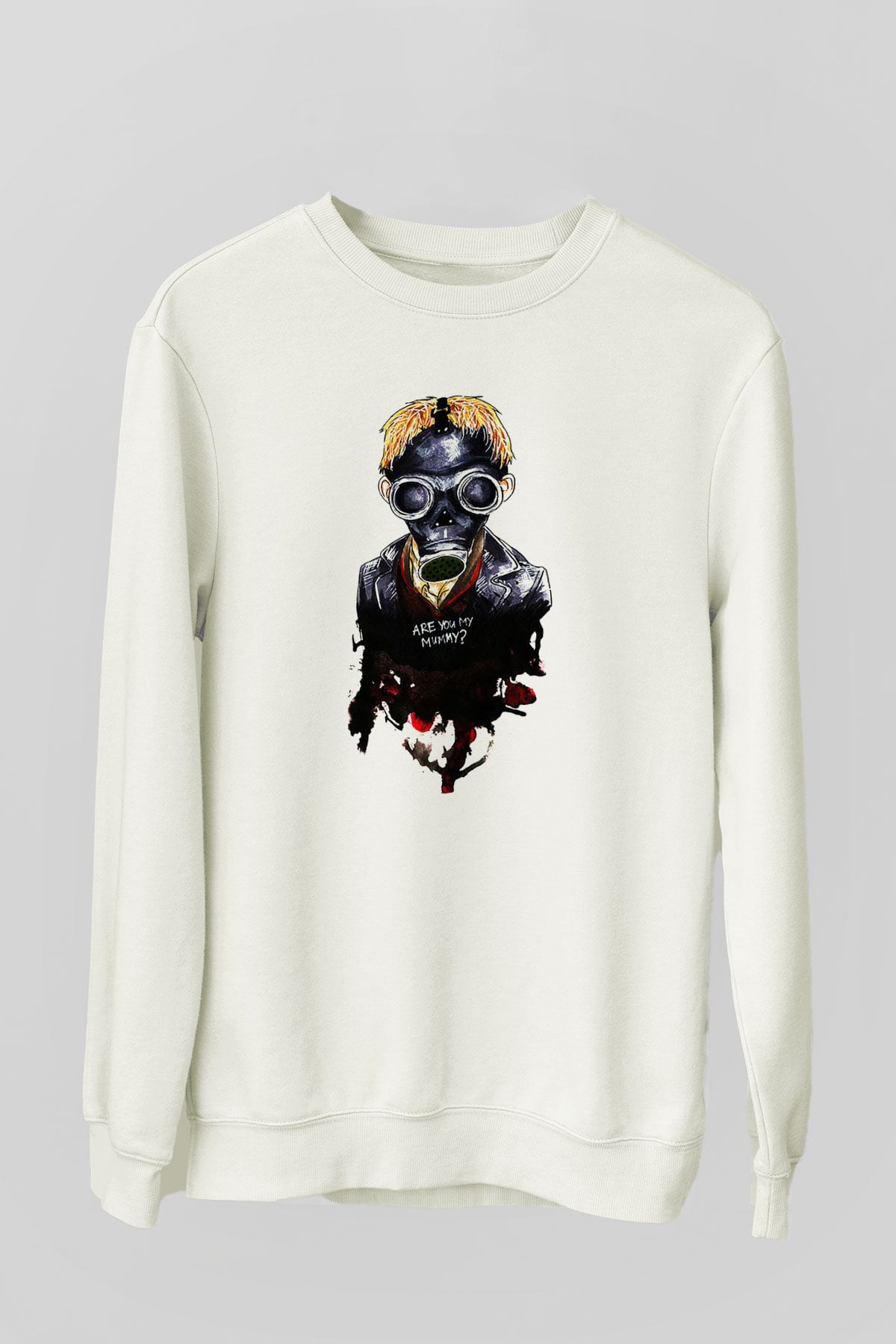 Doctor Who Beyaz Unisex Sweatshirt