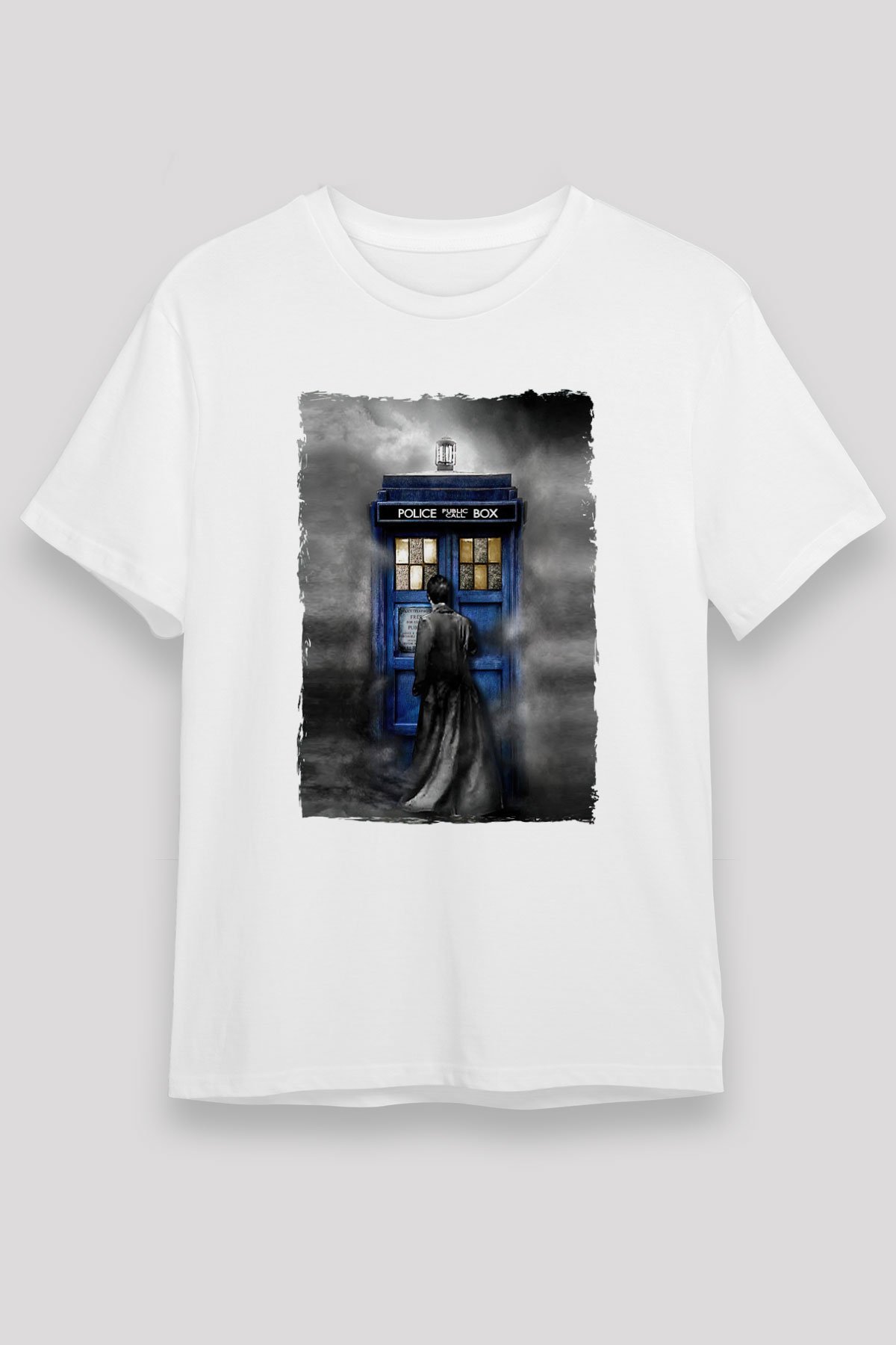 Doctor Who White Unisex Graphic Tee - STREETWEAR