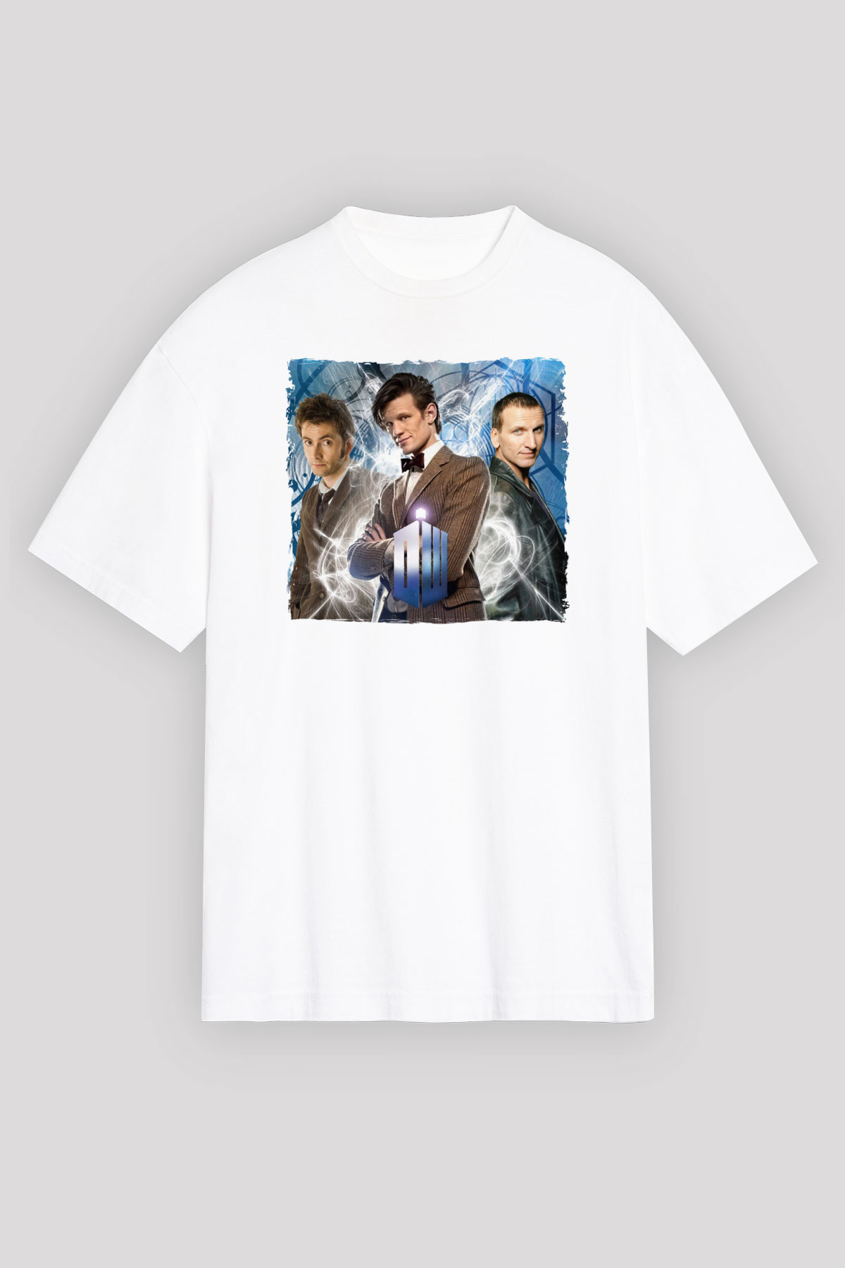 Doctor Who Beyaz Unisex Tişört T-Shirt