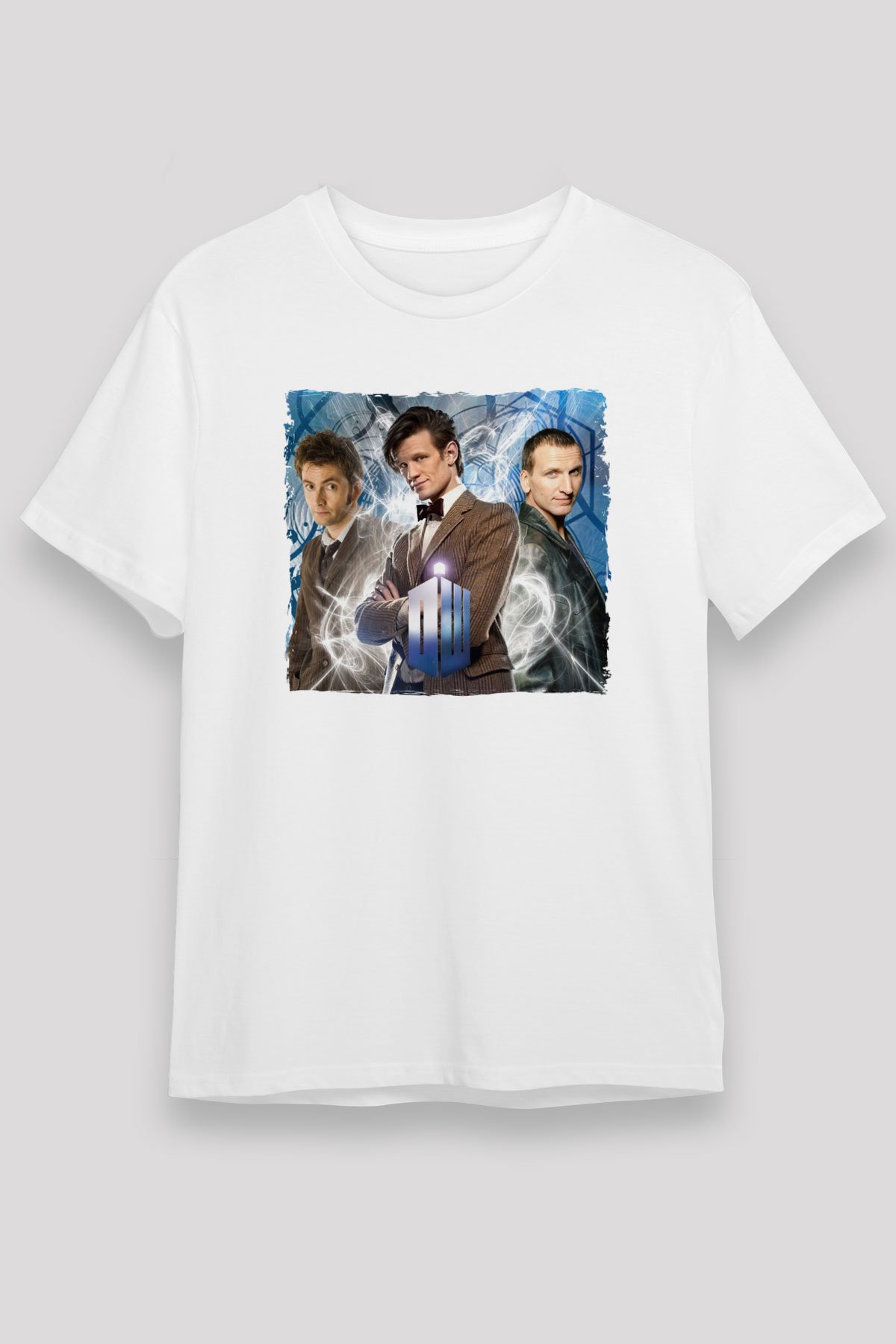 Doctor Who White Unisex Graphic Tee - STREETWEAR