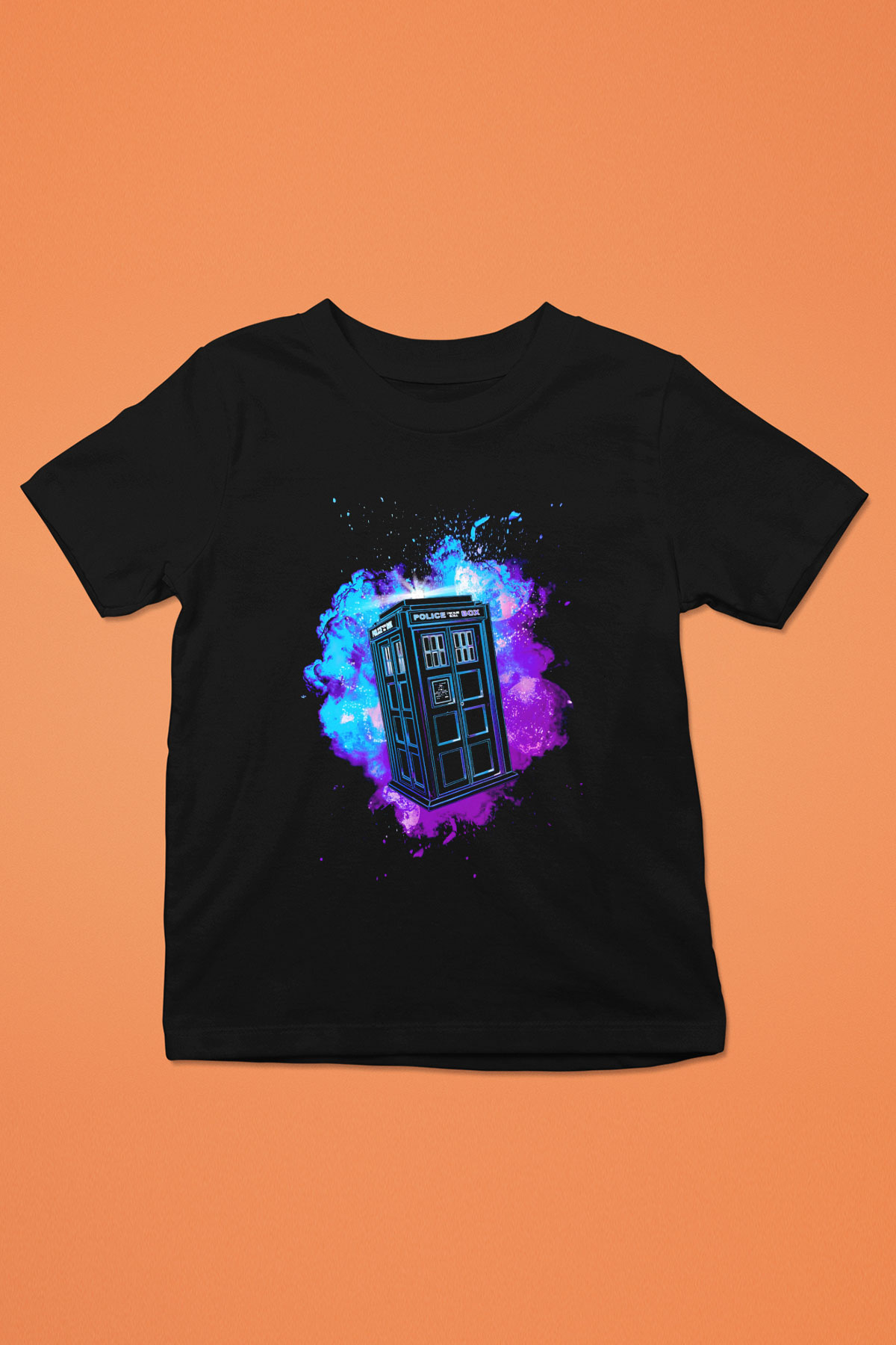 Doctor Who Siyah Unisex Çocuk Tişört