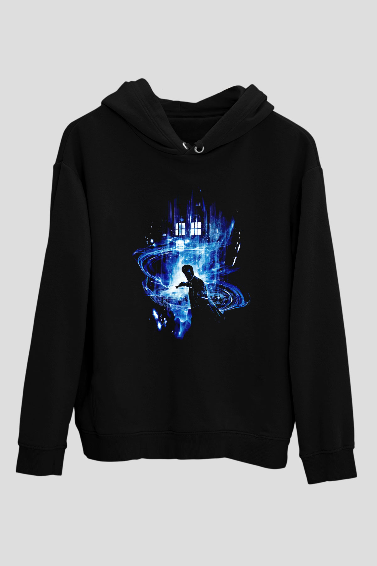 Doctor Who Siyah Unisex Hoodie