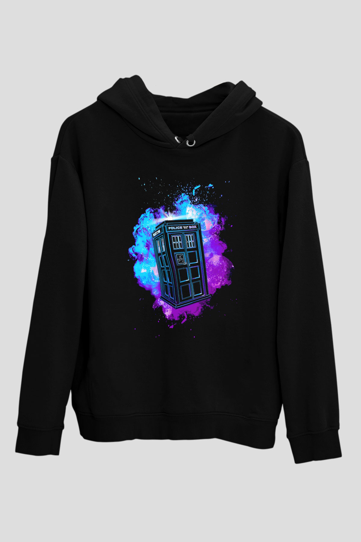 Doctor Who Siyah Unisex Hoodie