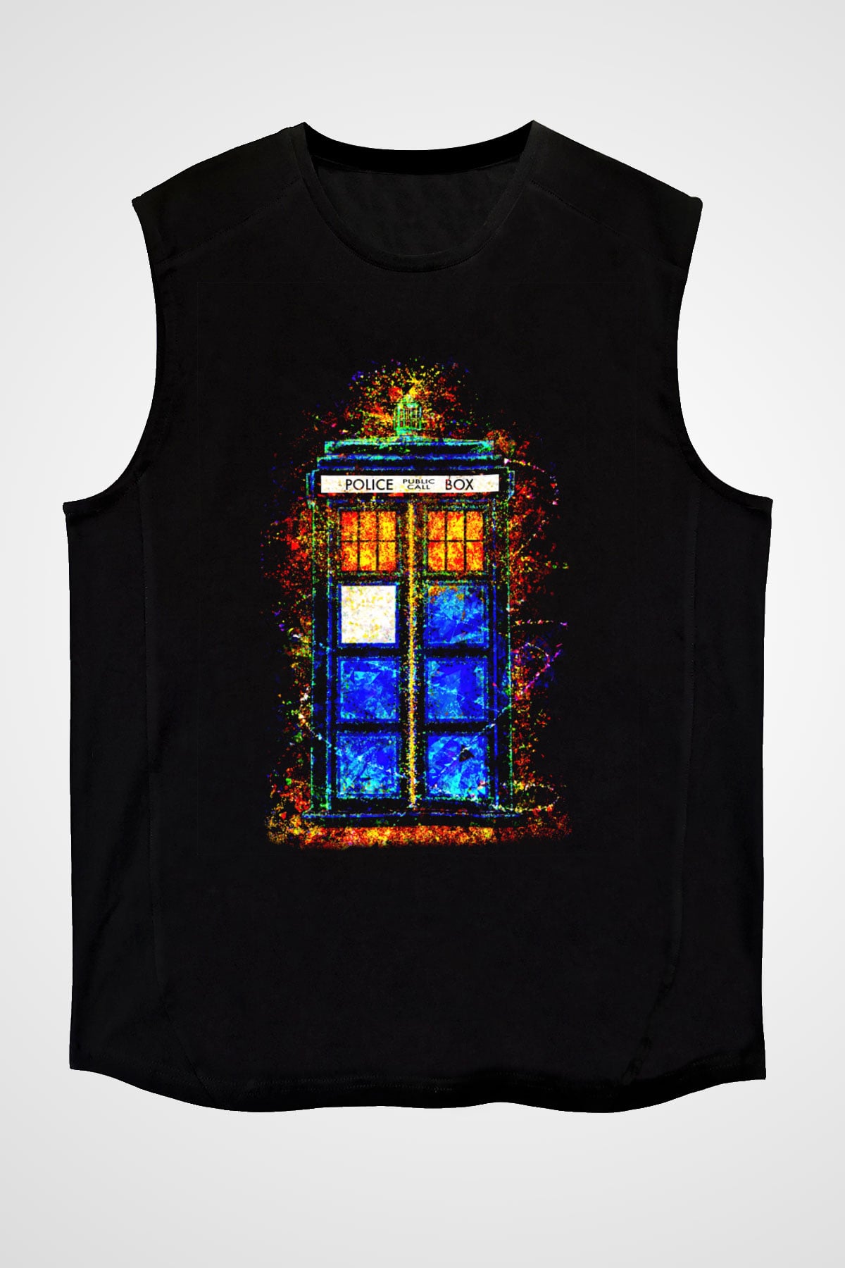 Doctor Who Siyah Unisex Kolsuz Tişört