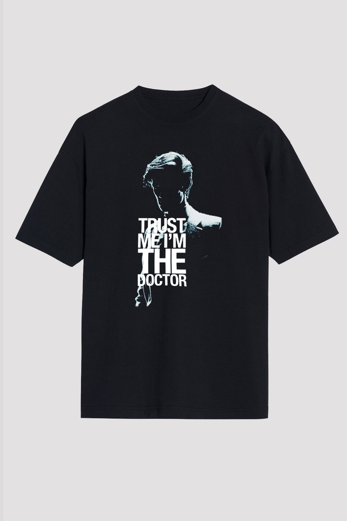 Doctor Who Siyah Unisex Oversize Tişört T-Shirt
