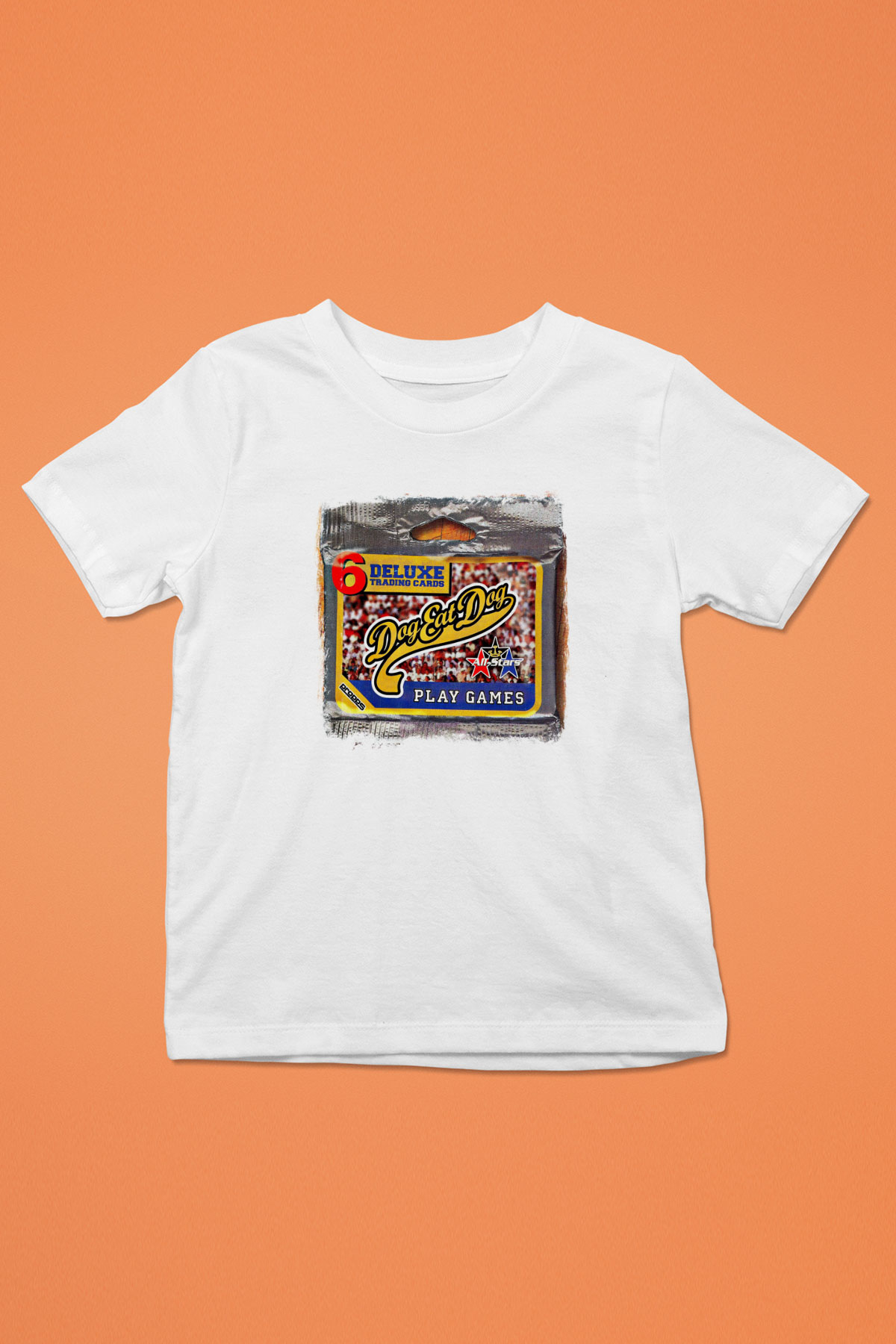 Dog Eat Dog Baskılı Unisex Beyaz Çocuk Tişört