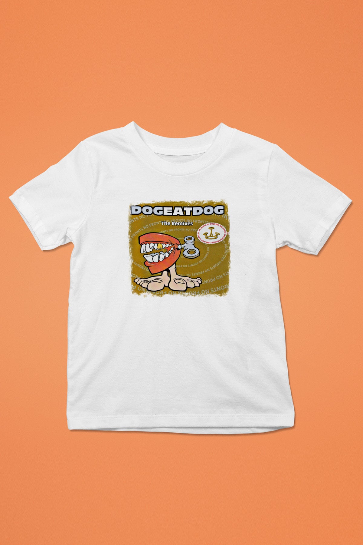 Dog Eat Dog Baskılı Unisex Beyaz Çocuk Tişört