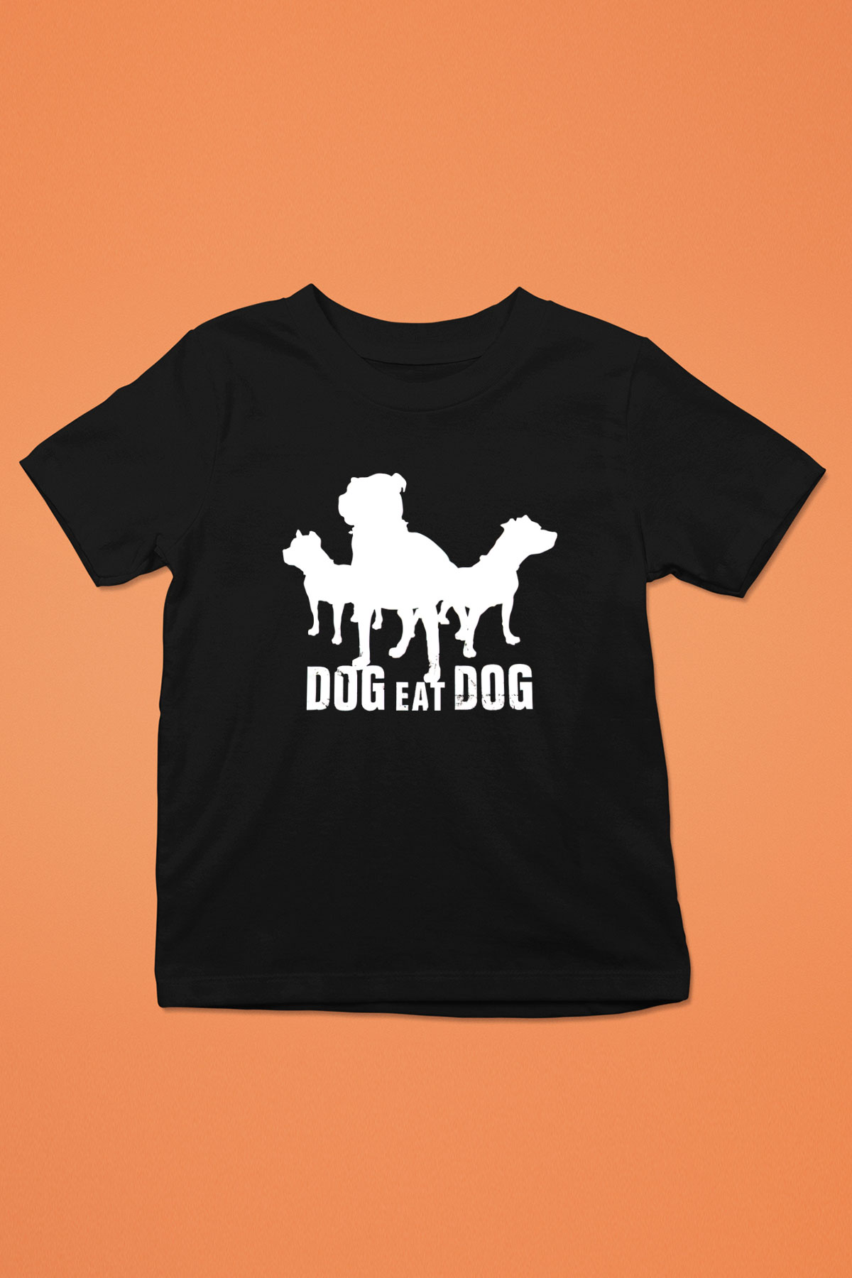 Dog Eat Dog Siyah Unisex Çocuk Tişört