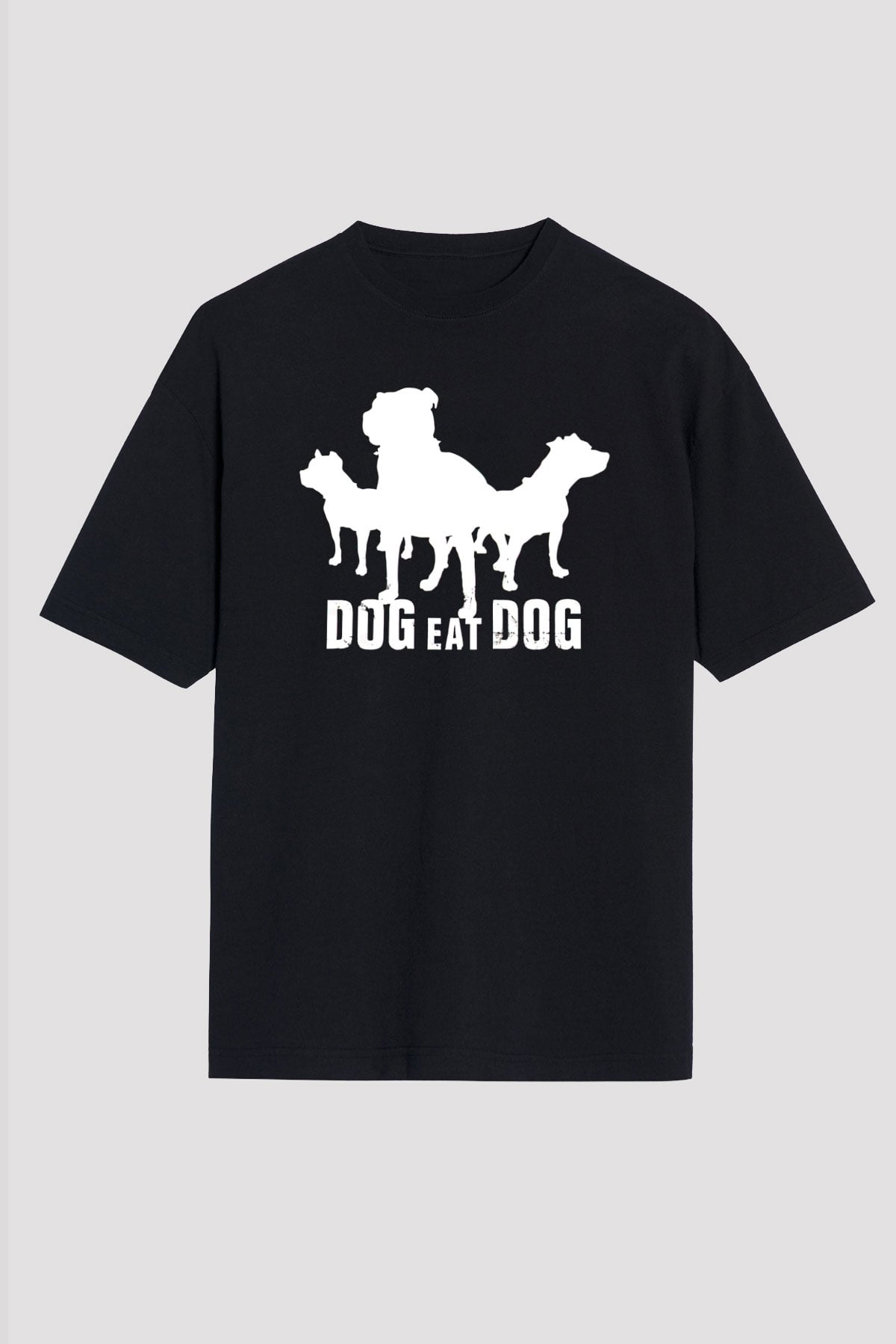 Dog Eat Dog Siyah Unisex Tişört T-Shirt - TişörtFabrikası