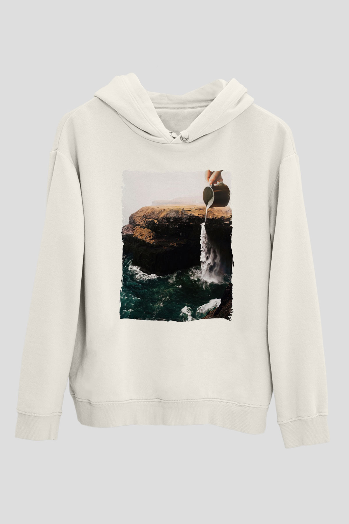Doğa ManipülasyonBeyaz  Unisex Hoodie