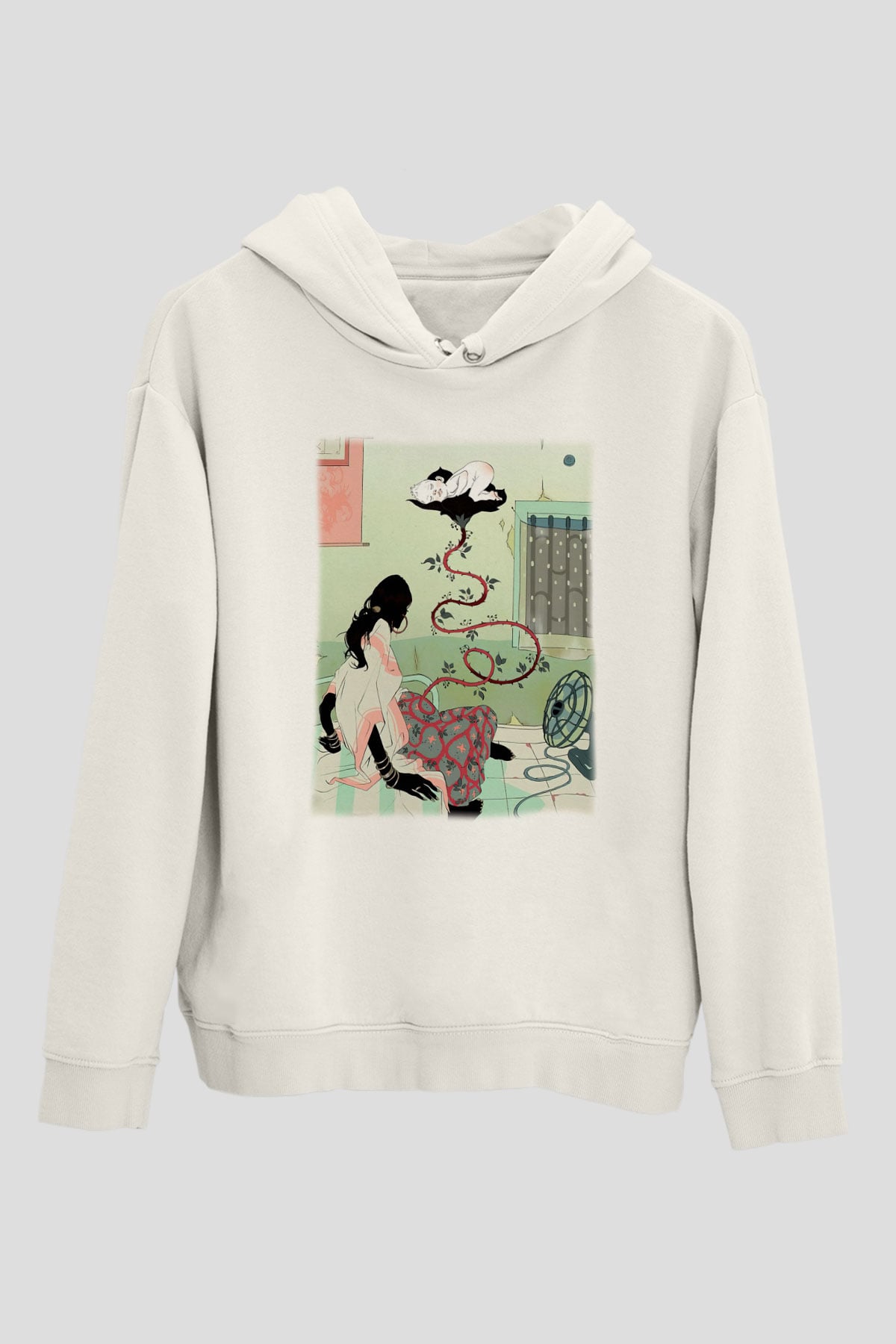 Doğum uzmanı Beyaz Unisex Hoodie