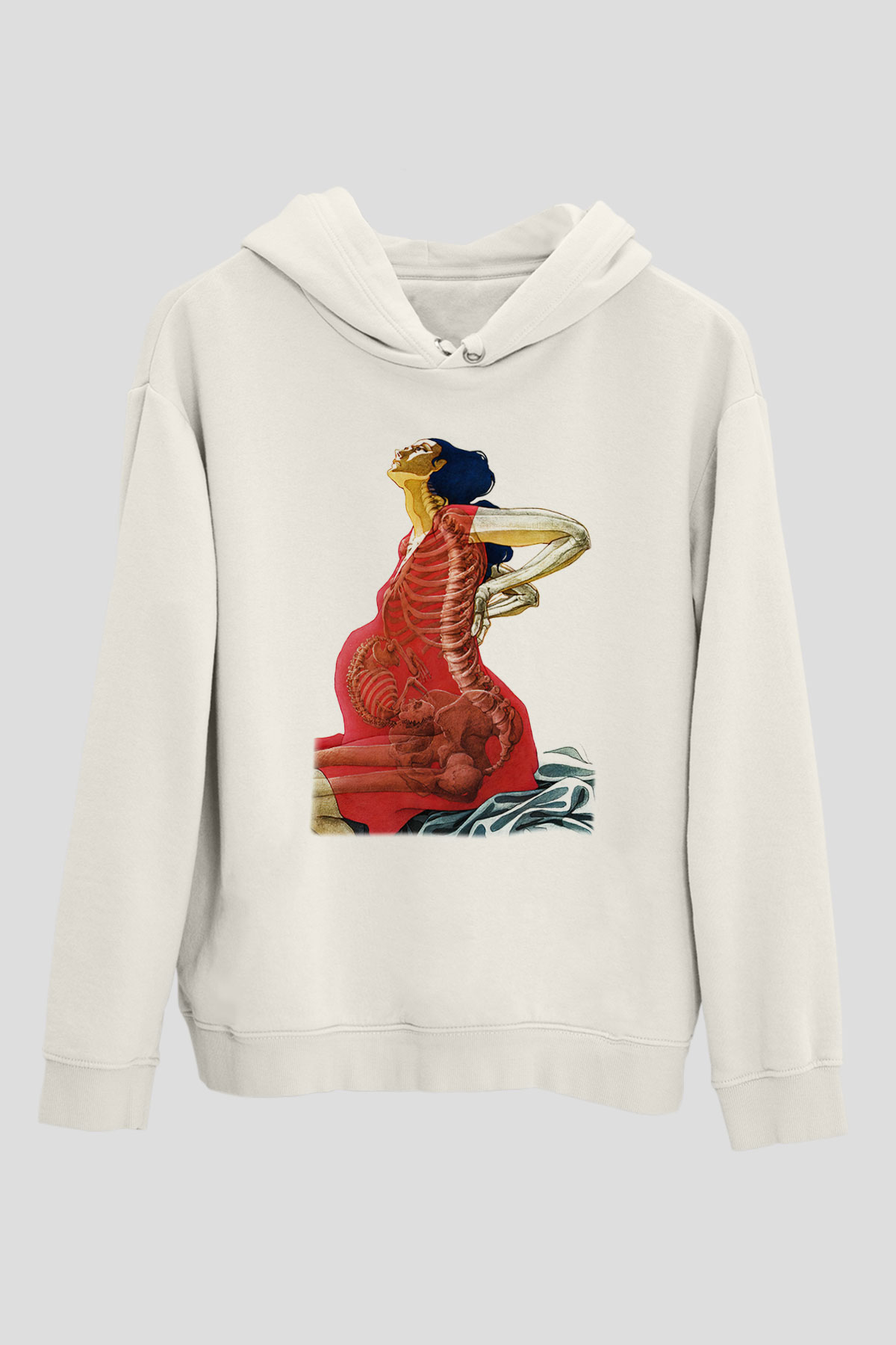 Doğum uzmanı Beyaz Unisex Hoodie