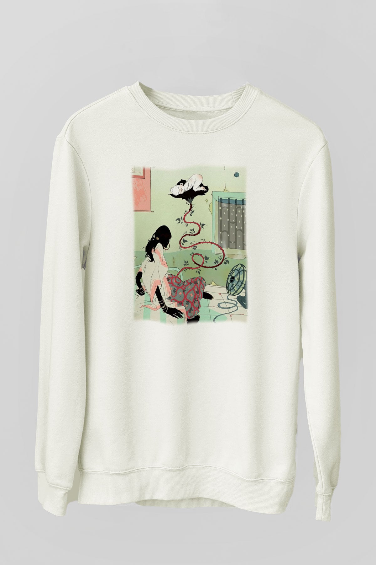 Doğum uzmanı Beyaz Unisex Sweatshirt