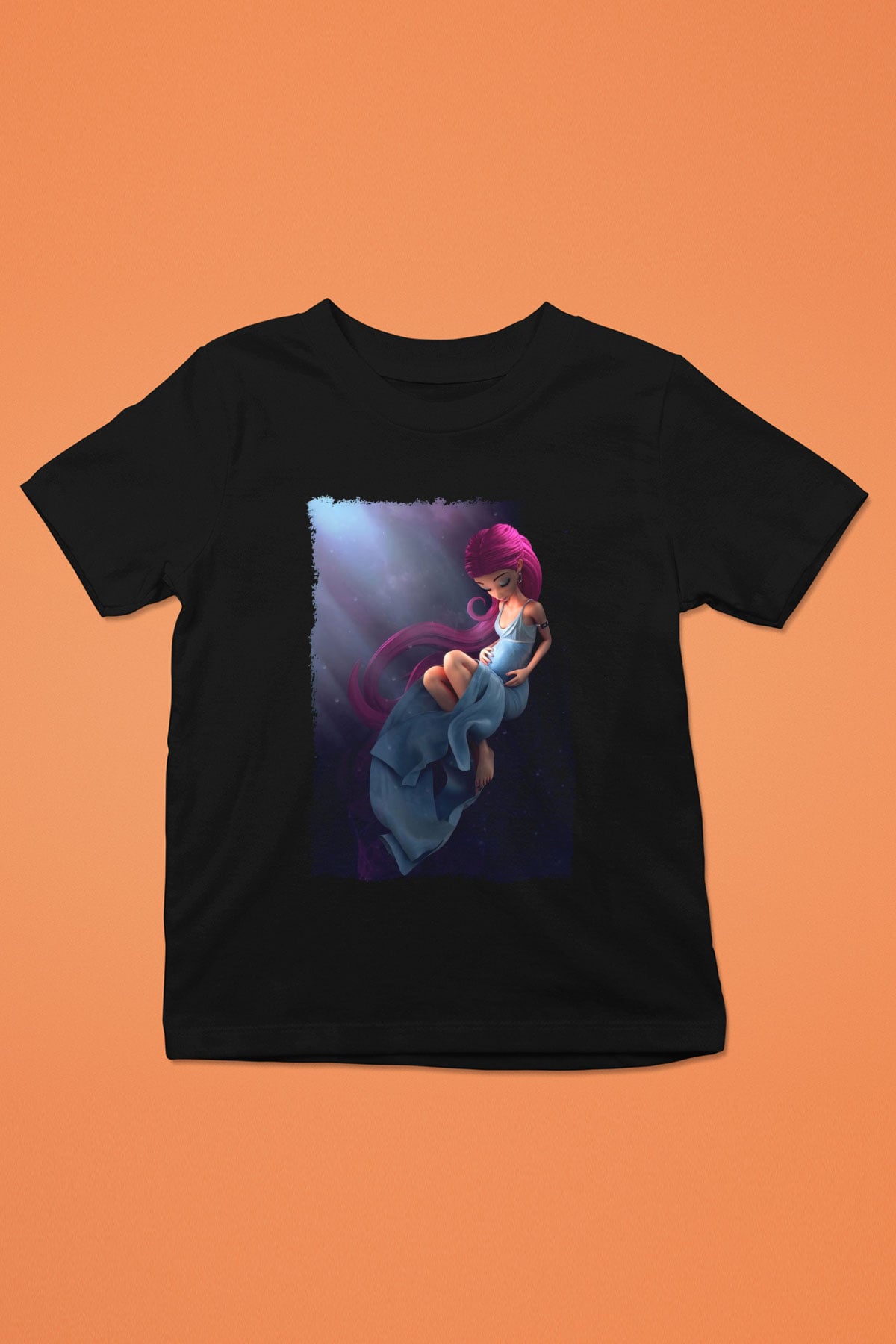 Doğum uzmanı Siyah Unisex Çocuk Tişört